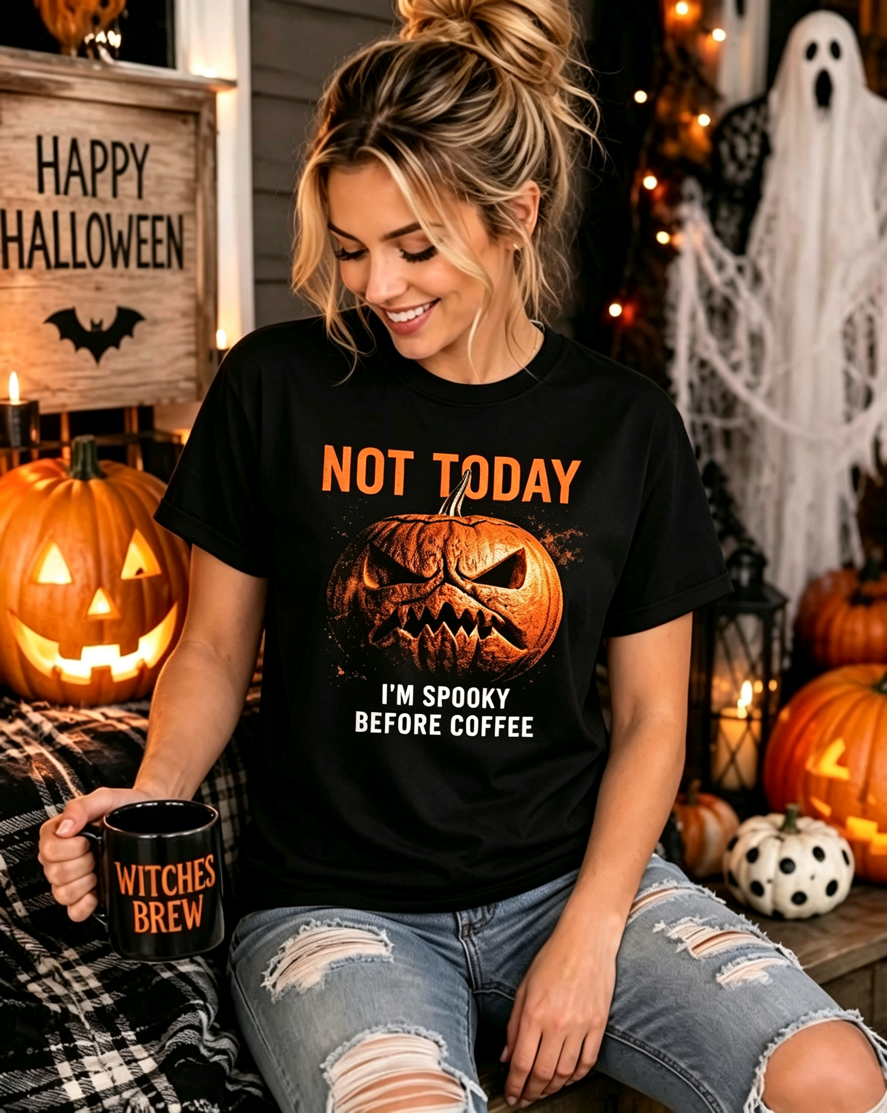 PShirt Angry Pumpkin 03 Halloween T-shirt