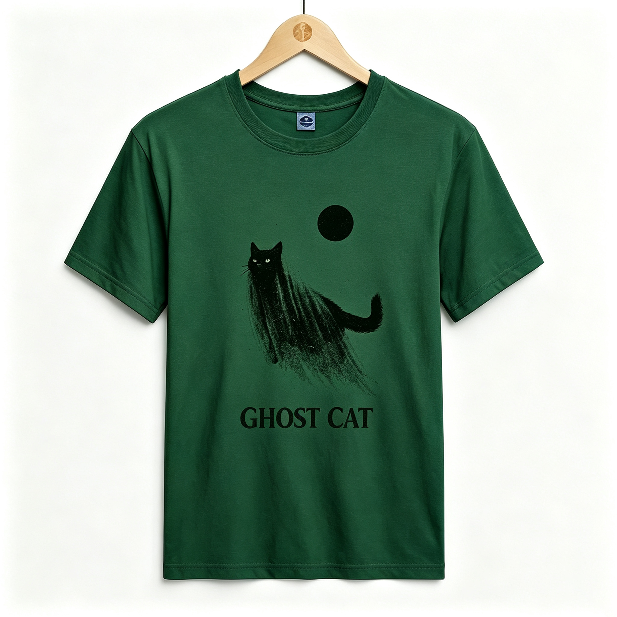 PShirt Black Cat Ghost 01 Halloween T-shirt
