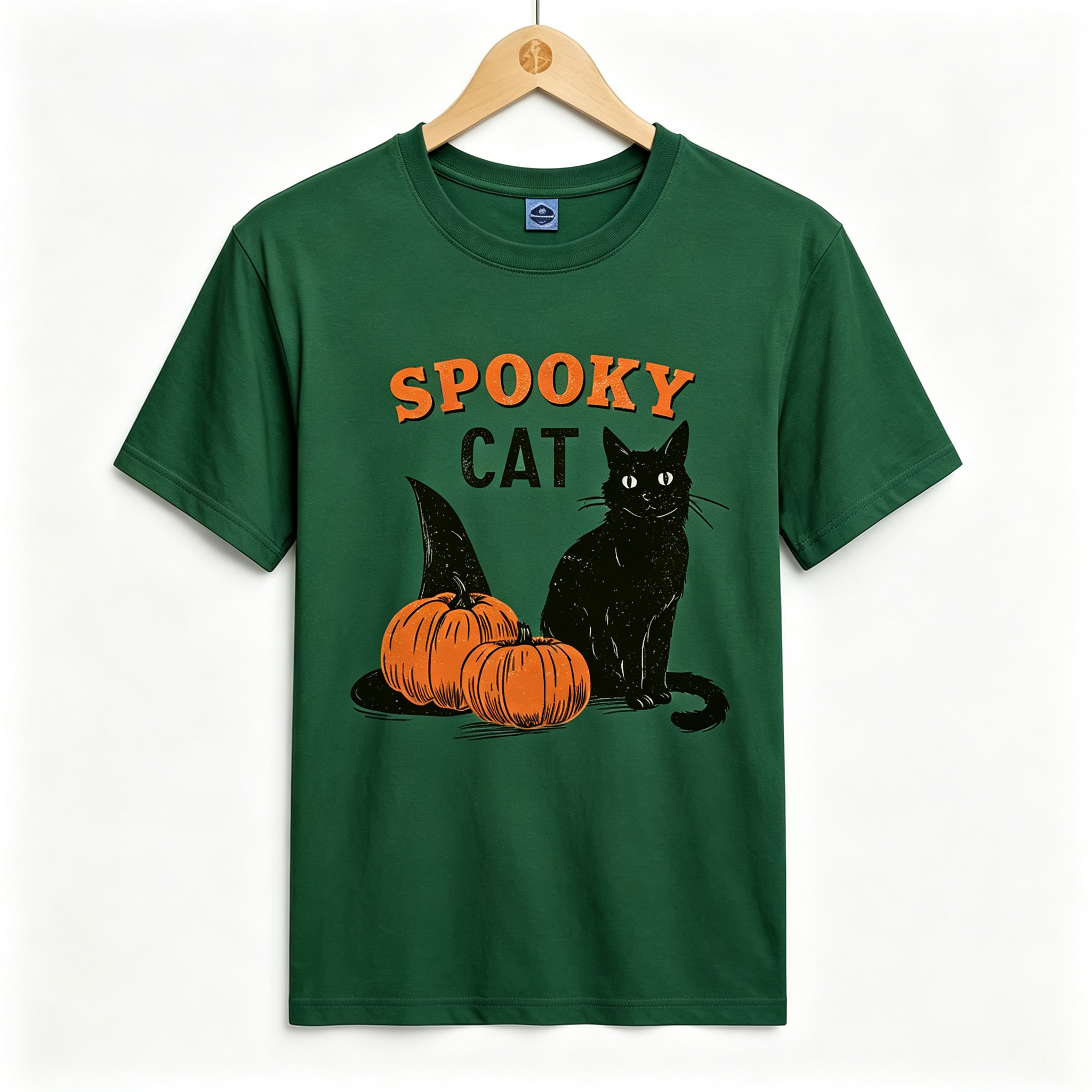 PShirt Black Cat Witch 01 Halloween T-shirt