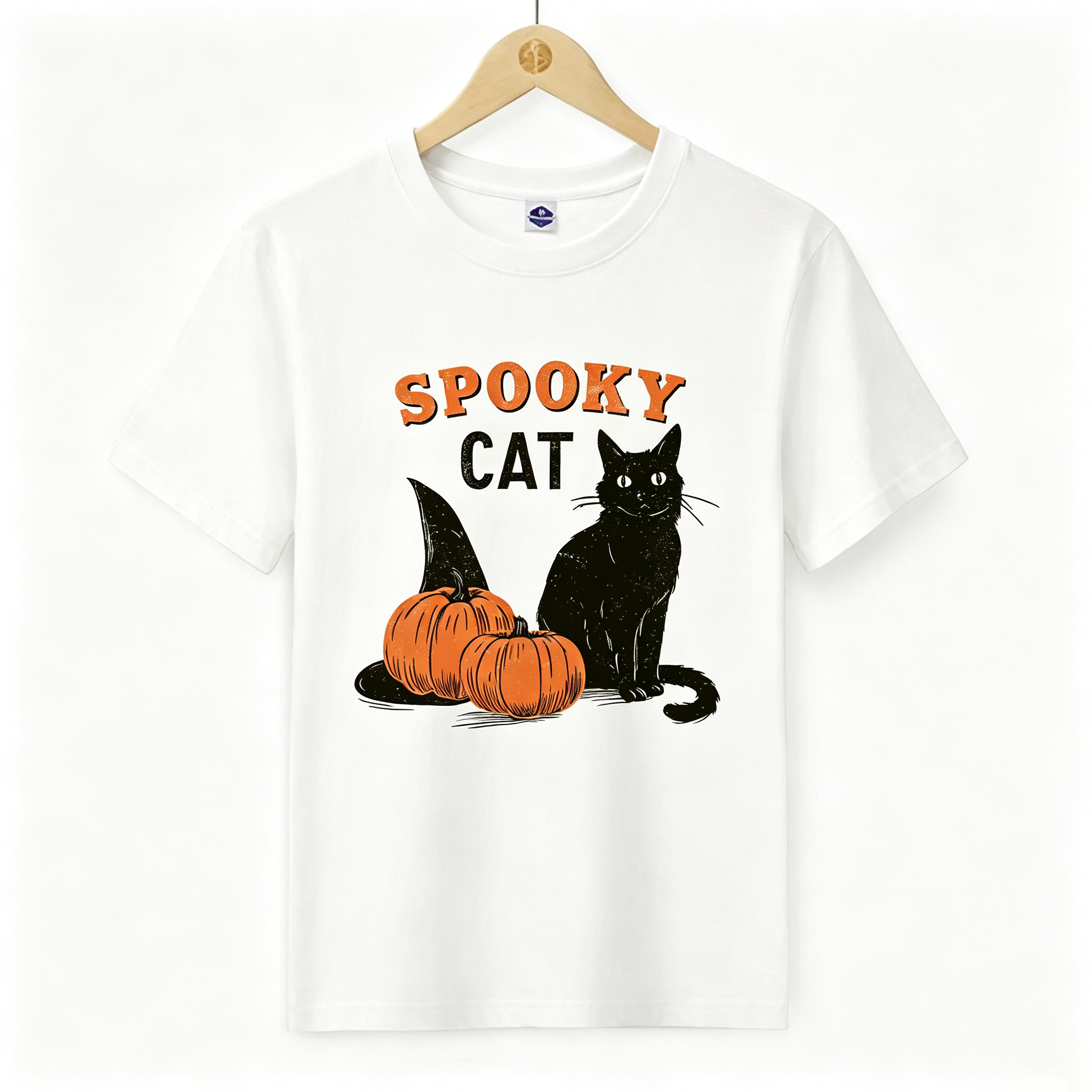 PShirt Black Cat Witch 01 Halloween T-shirt