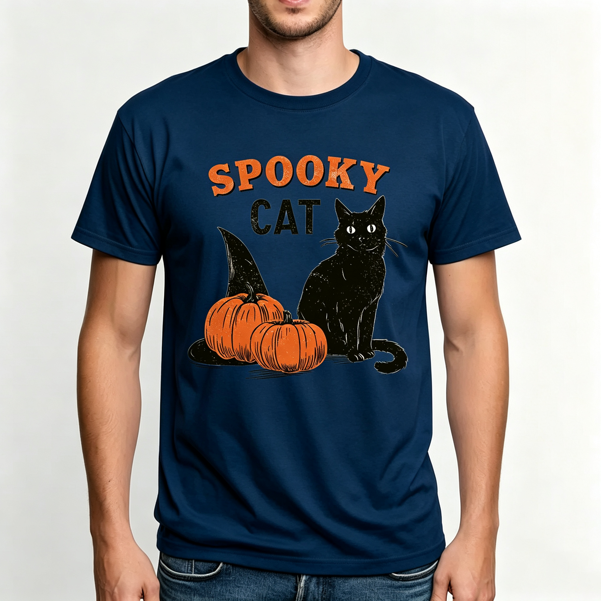 PShirt Black Cat Witch 01 Halloween T-shirt