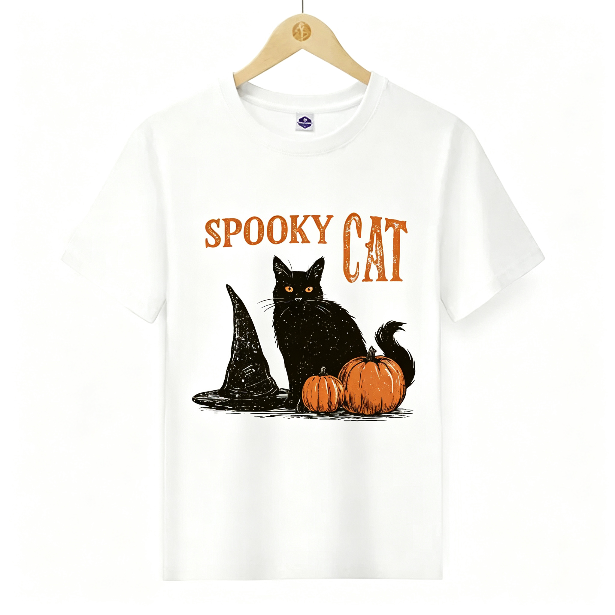 PShirt Black Cat Witch 02 Halloween T-shirt