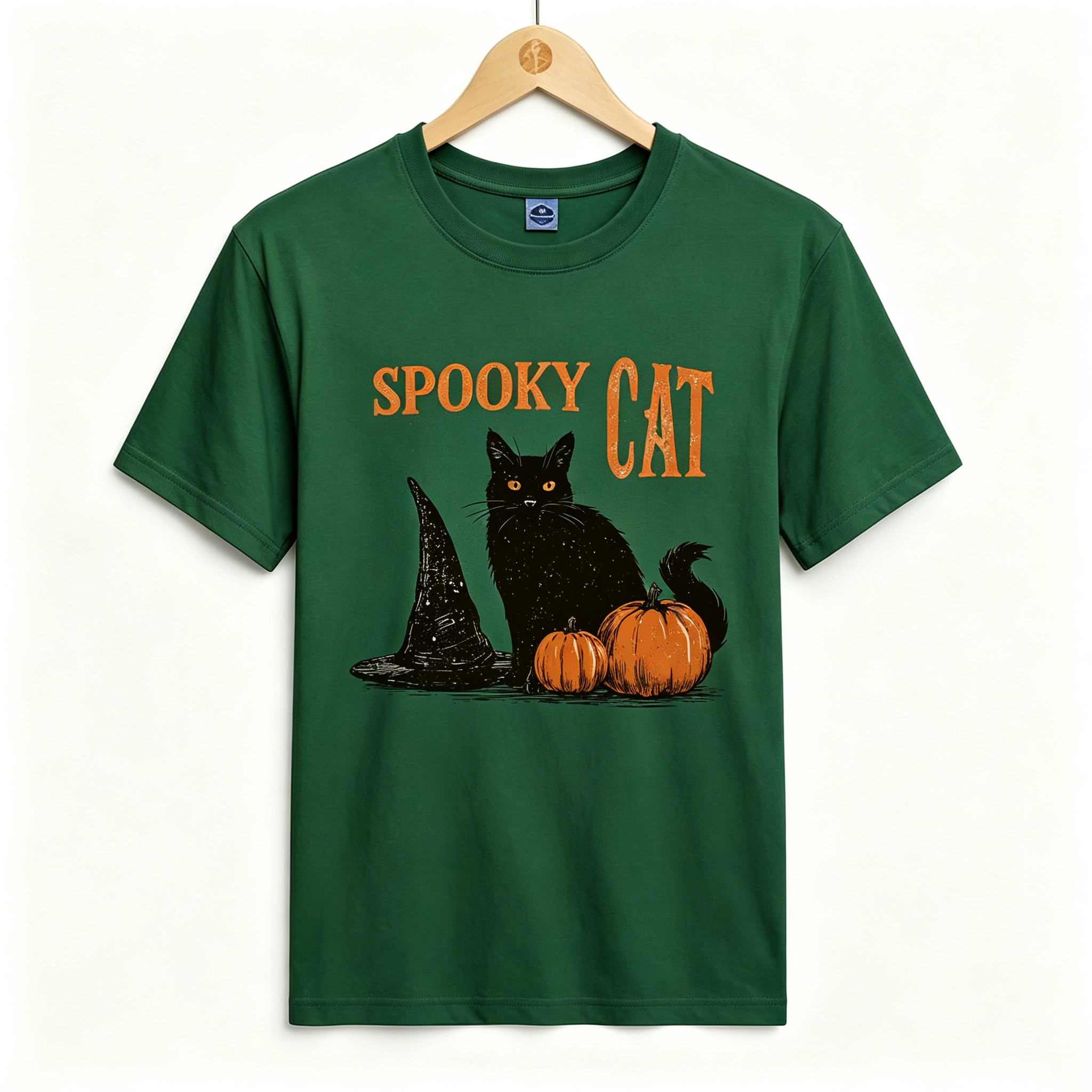 PShirt Black Cat Witch 02 Halloween T-shirt