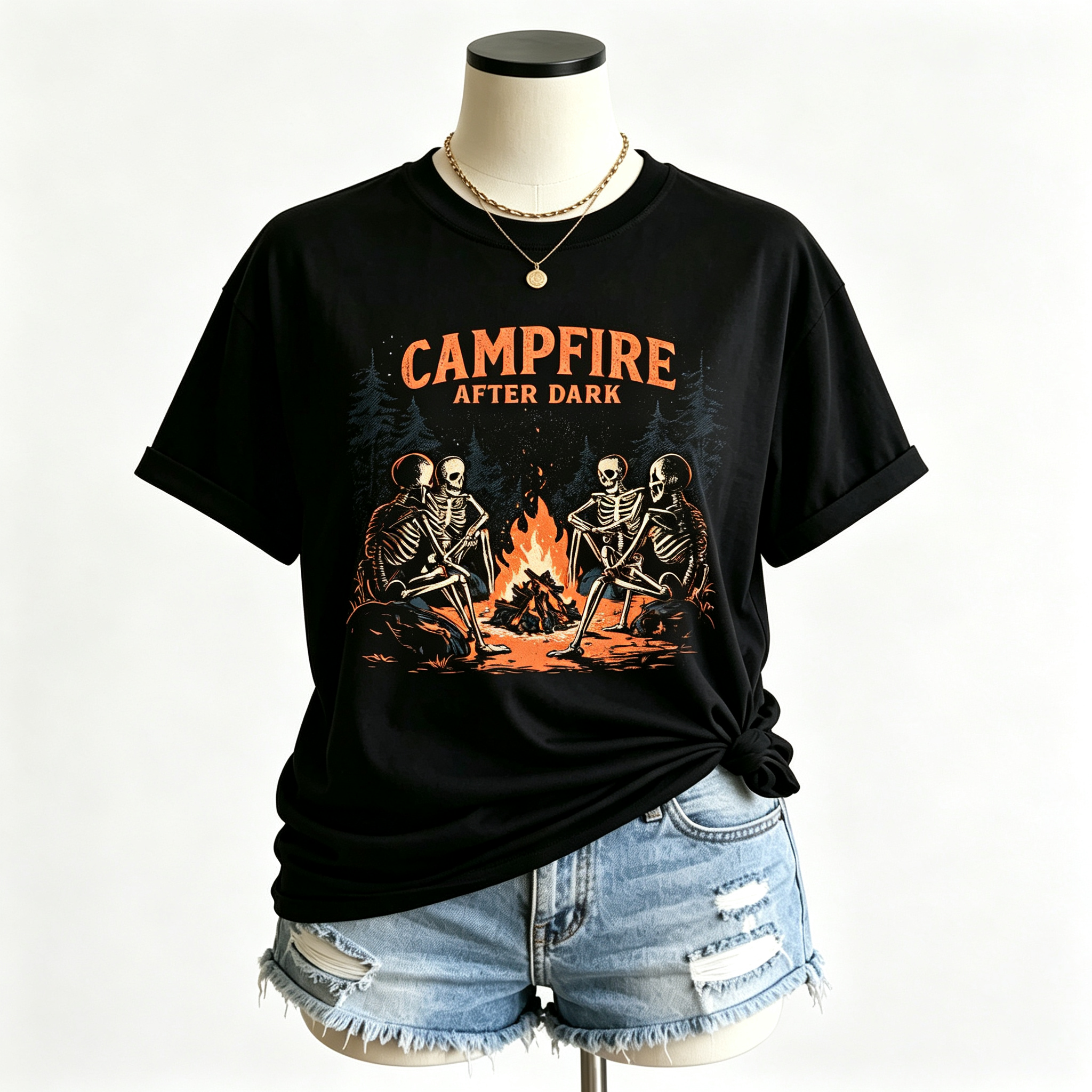 PShirt Campfire After Dark Halloween T-shirt