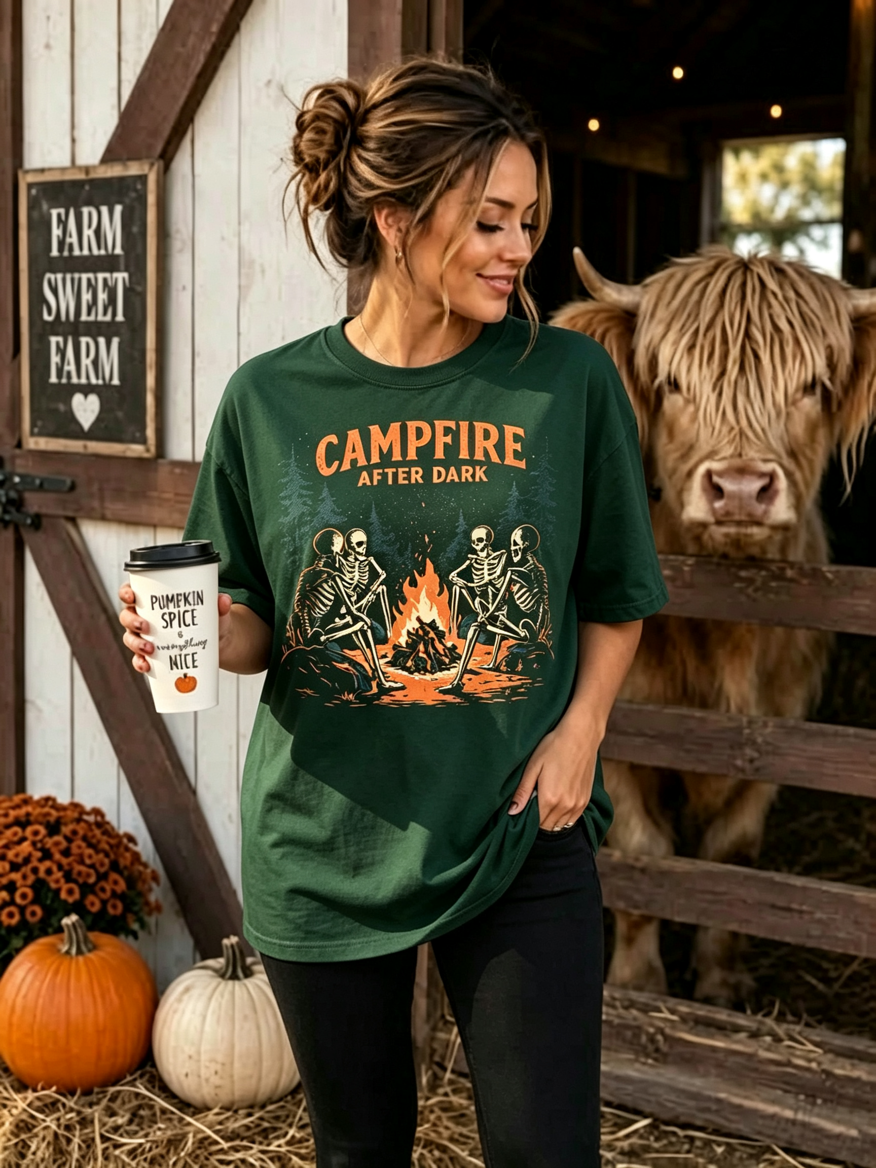 PShirt Campfire After Dark Halloween T-shirt