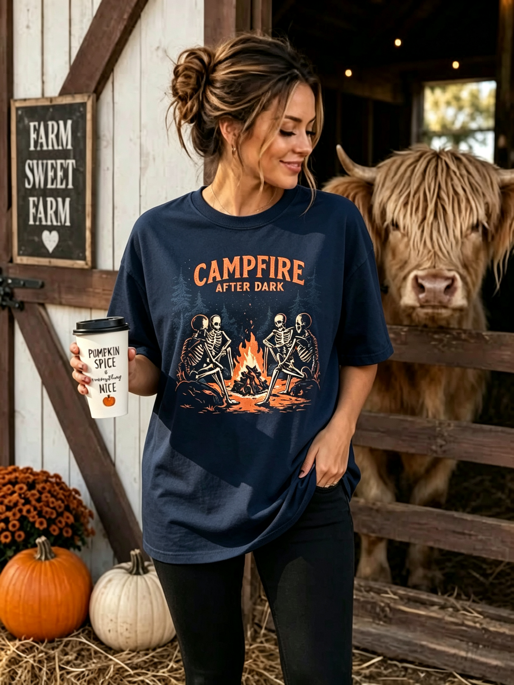 PShirt Campfire After Dark Halloween T-shirt
