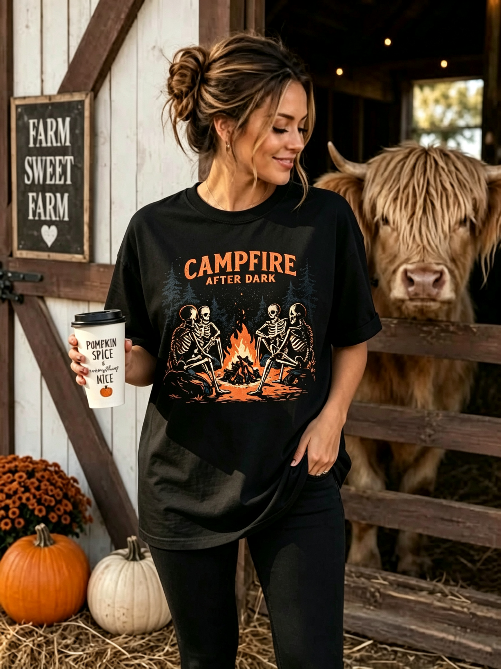 PShirt Campfire After Dark Halloween T-shirt