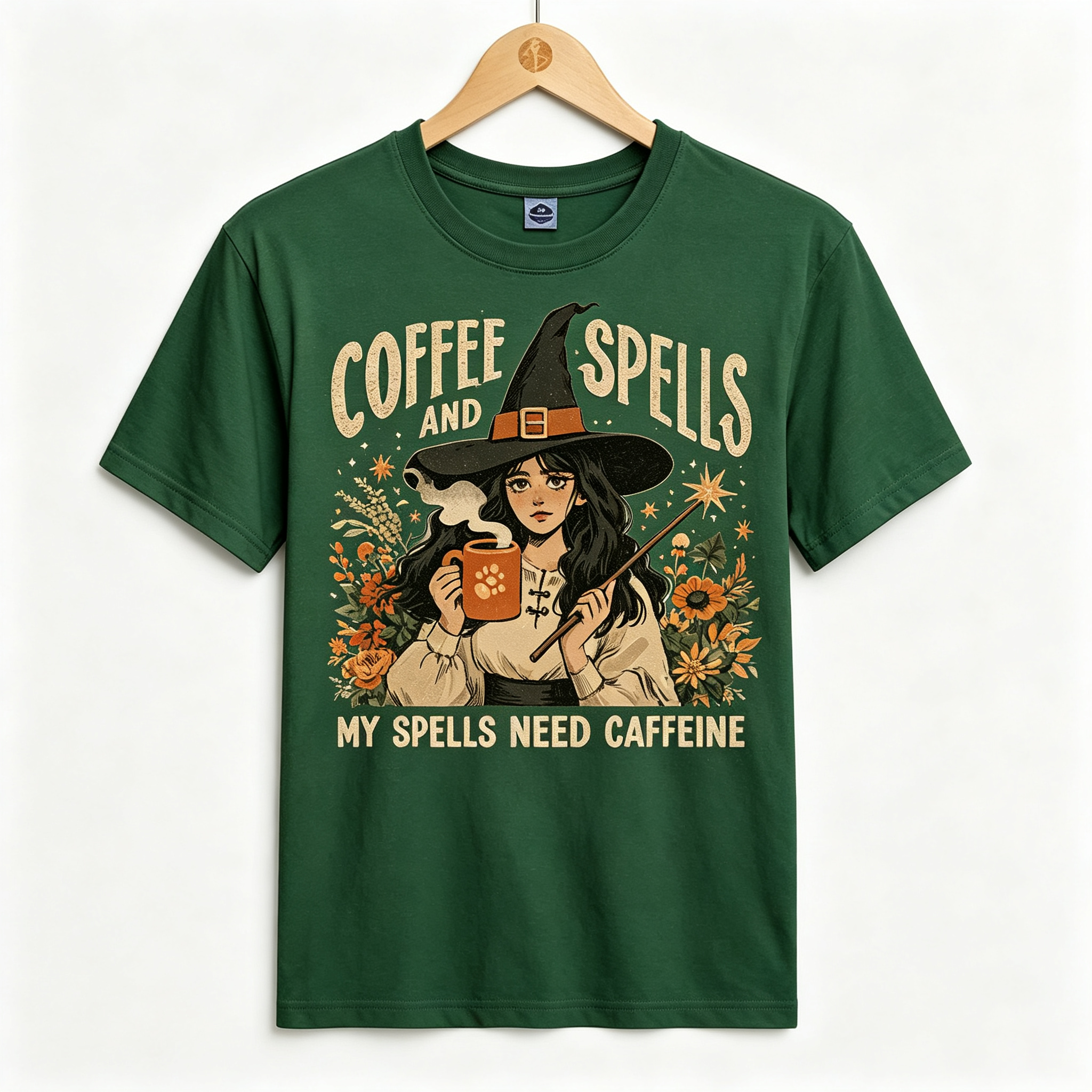 PShirt Coffee Witch 045 Halloween T-shirt