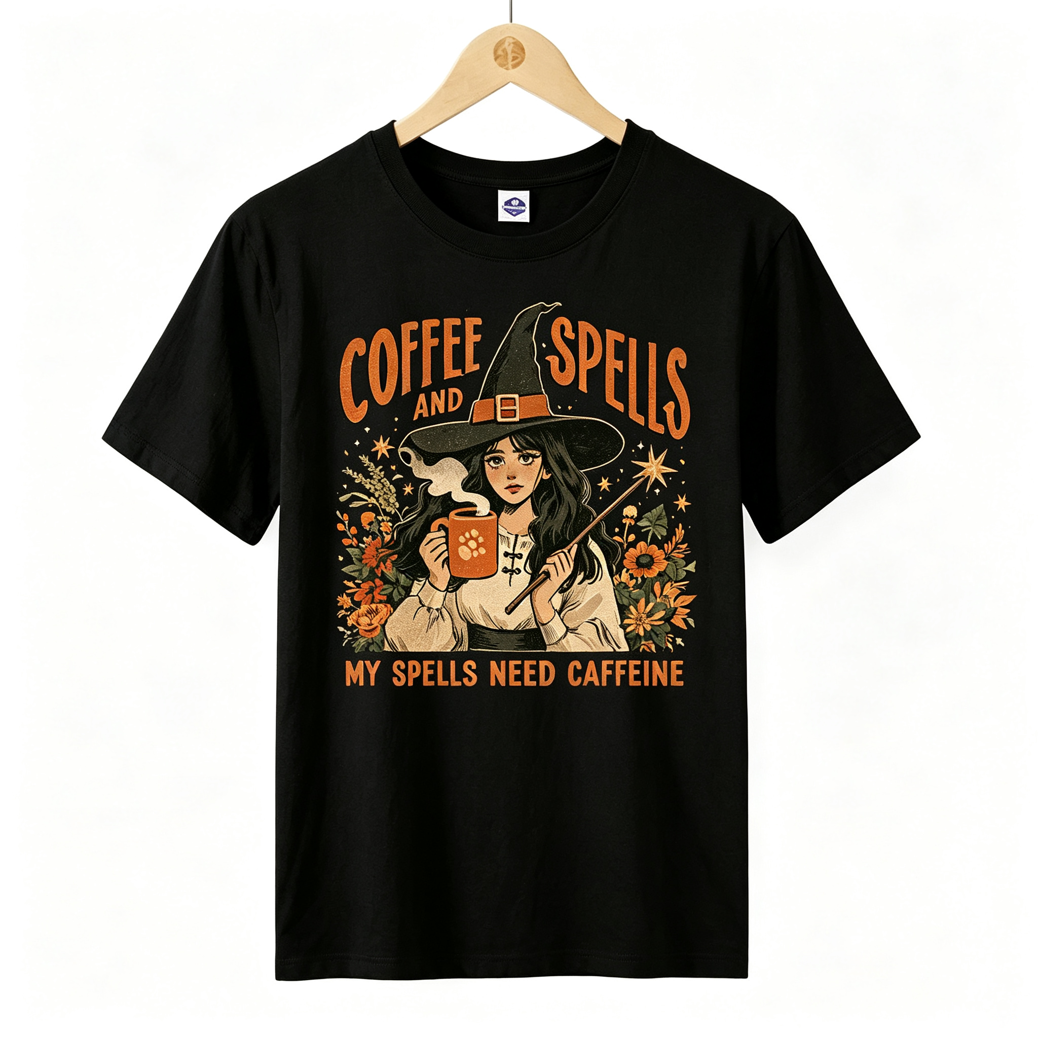 PShirt Coffee Witch 045 Halloween T-shirt