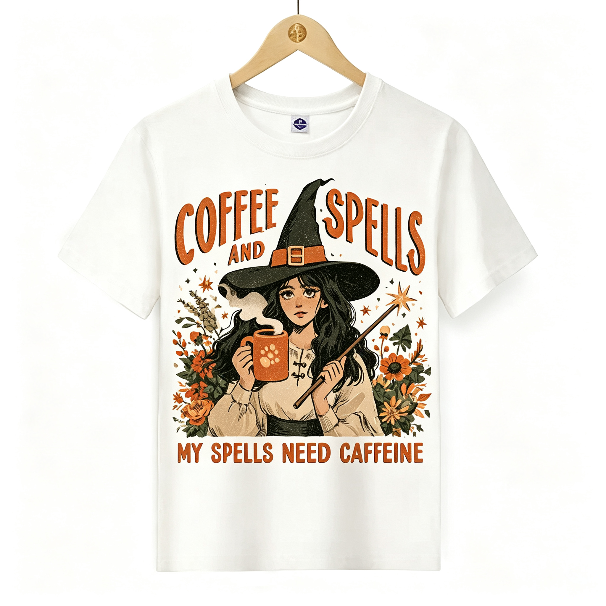 PShirt Coffee Witch 045 Halloween T-shirt