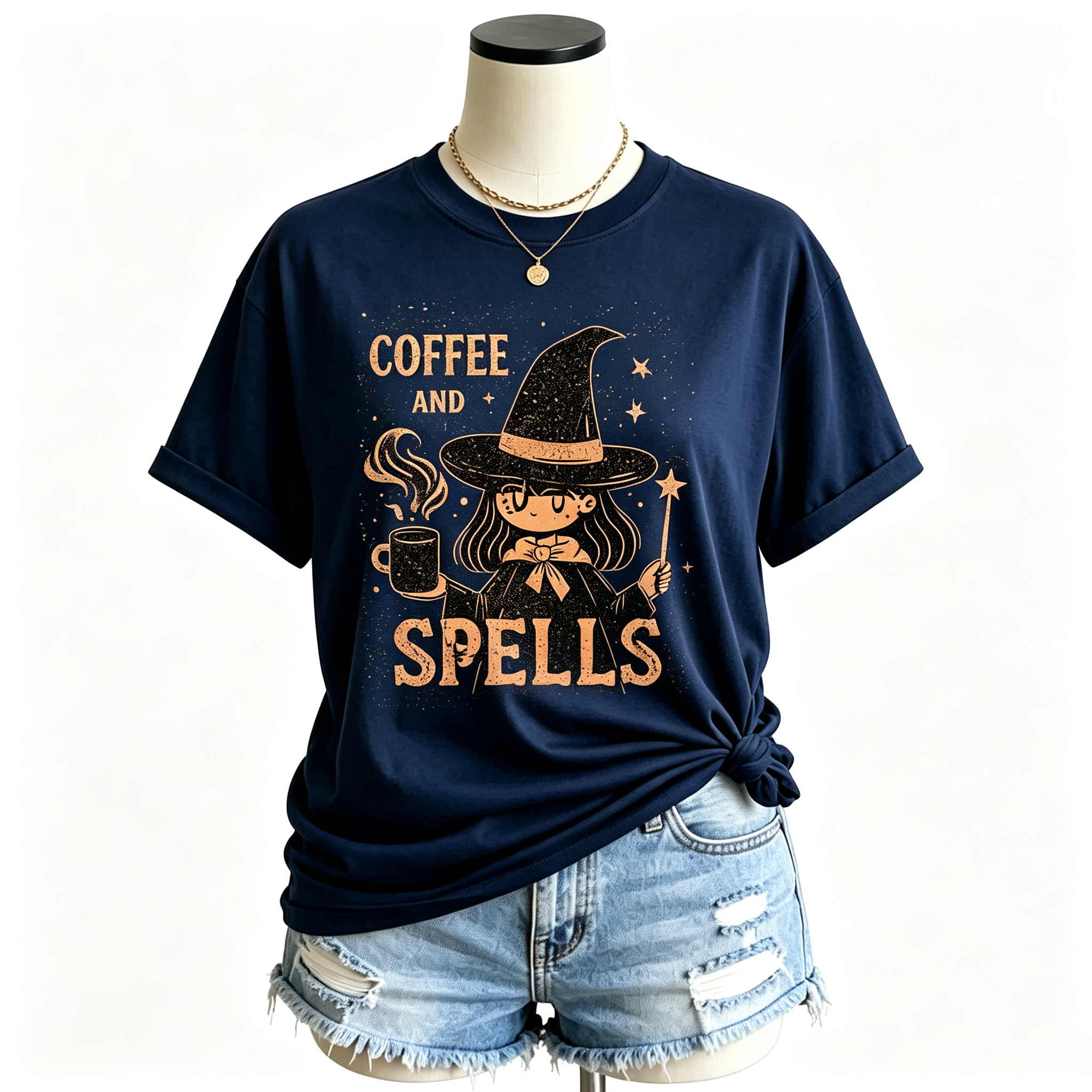 PShirt Coffee Witch 03 Halloween T-shirt