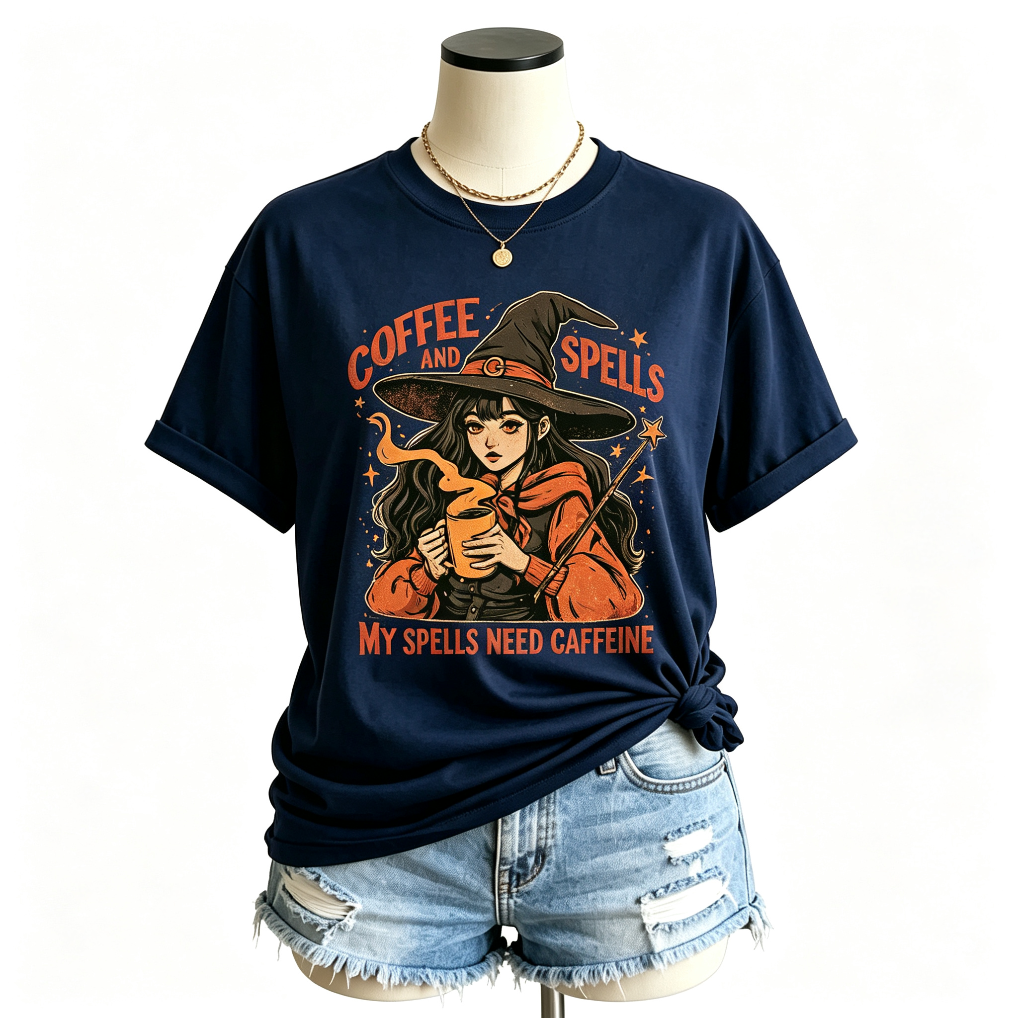 PShirt Coffee Witch 04 Halloween T-shirt