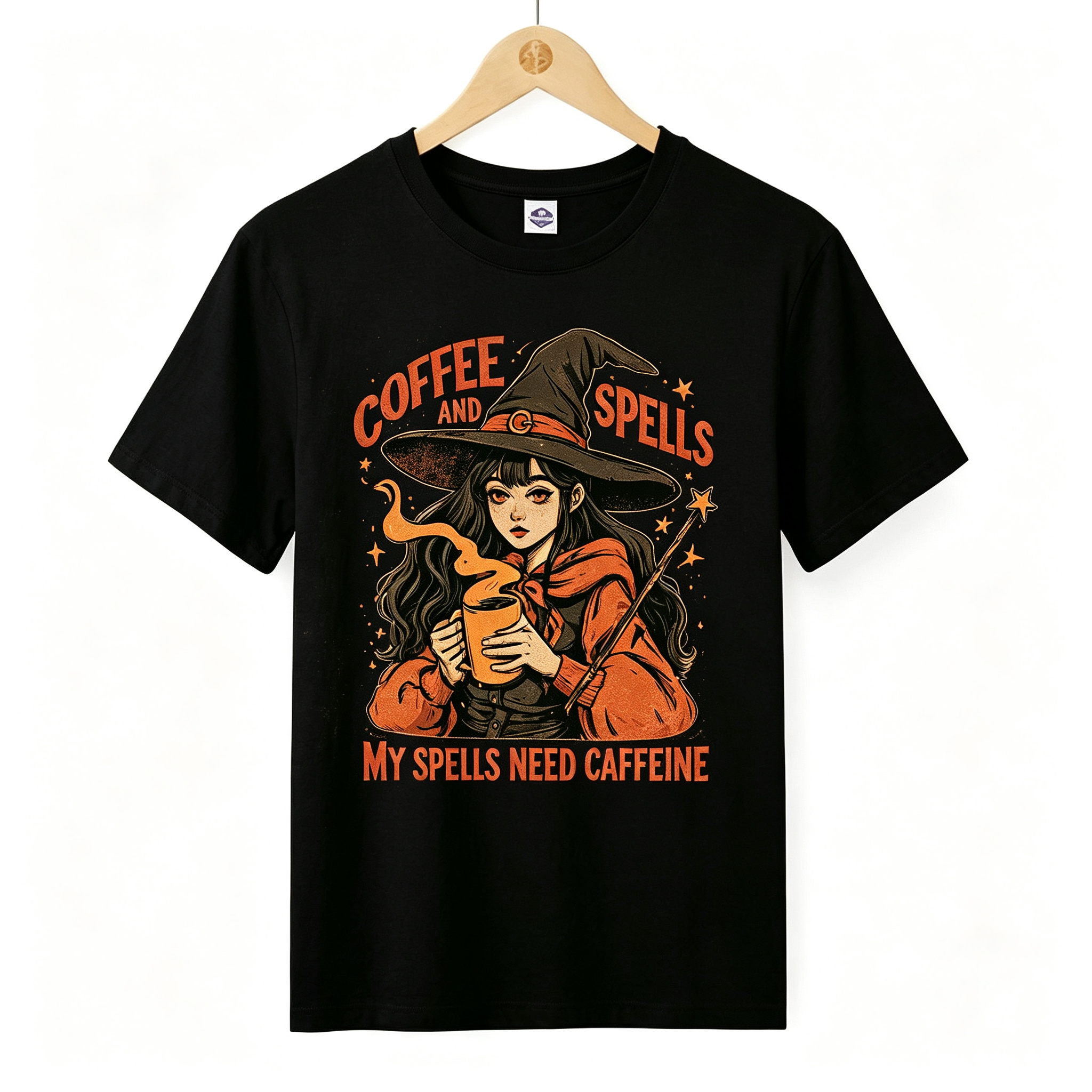 PShirt Coffee Witch 04 Halloween T-shirt