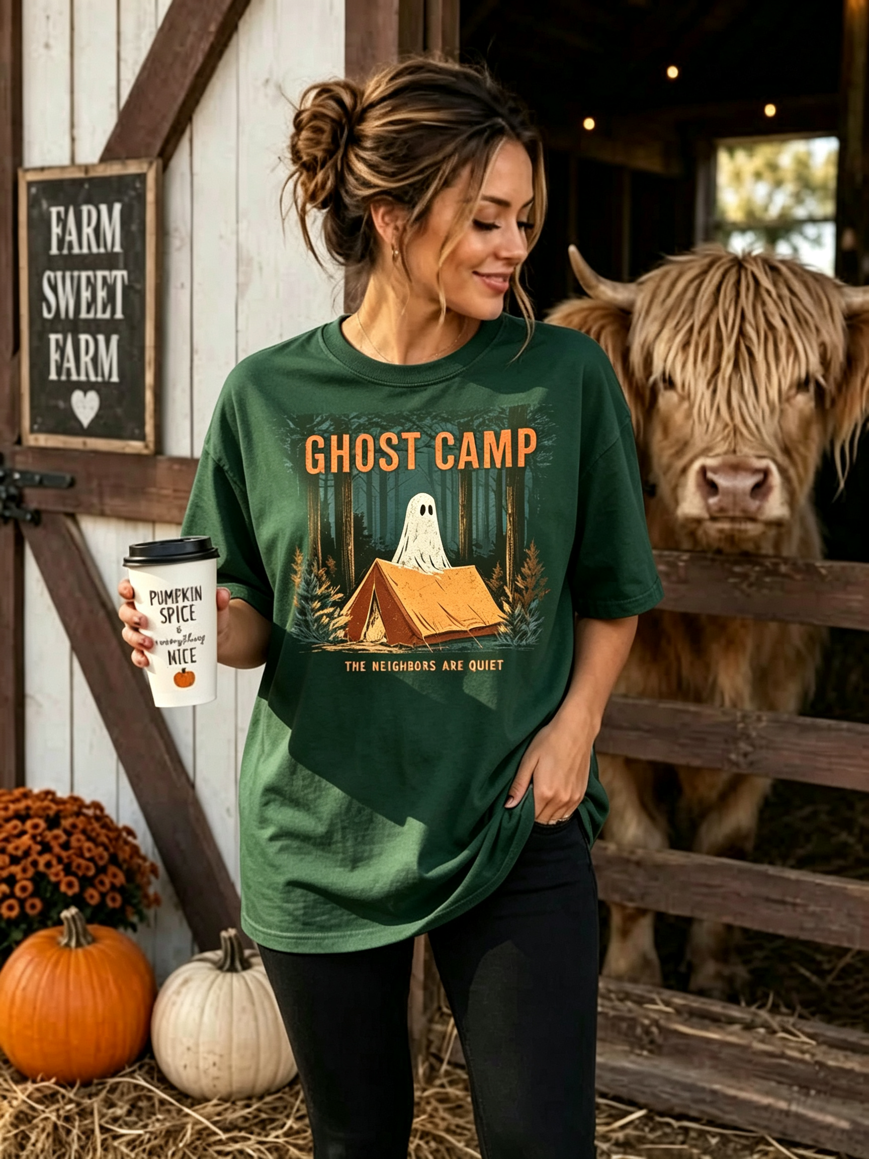 PShirt Ghost Camper 01 Halloween T-shirt
