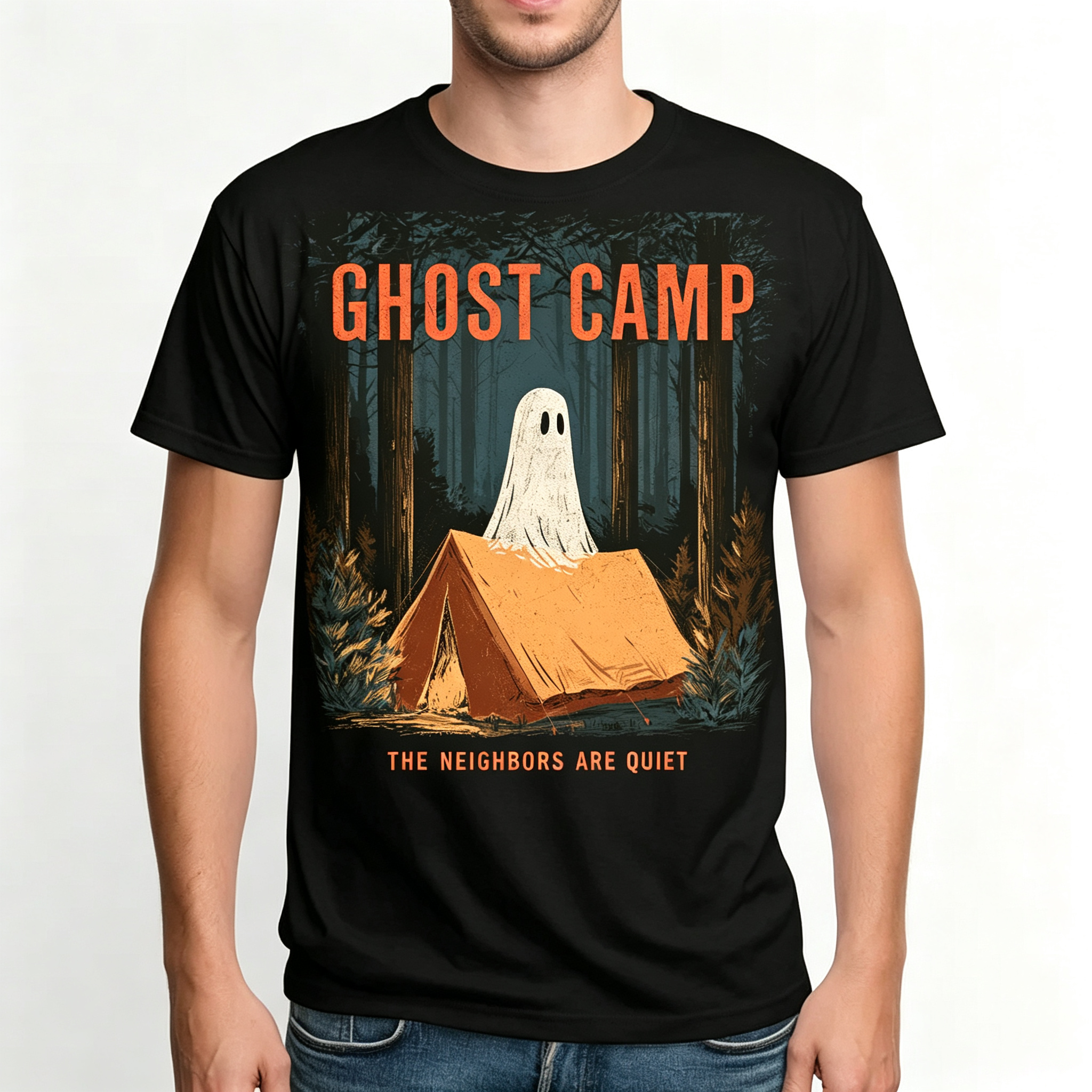 PShirt Ghost Camper 01 Halloween T-shirt