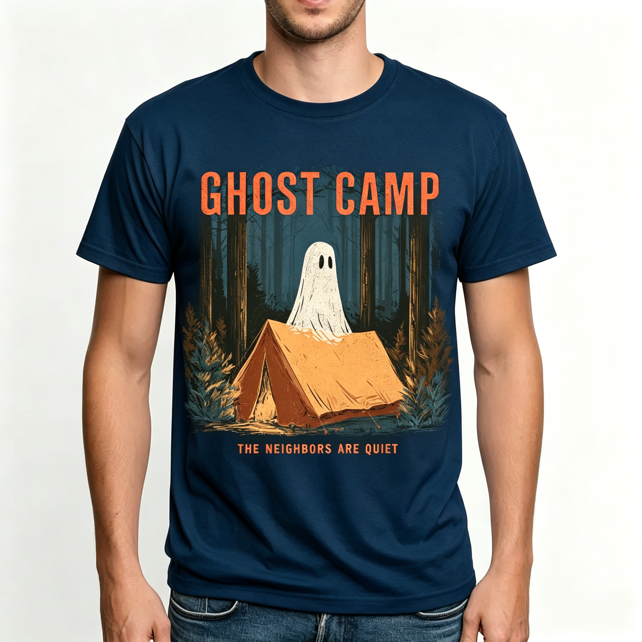PShirt Ghost Camper 01 Halloween T-shirt