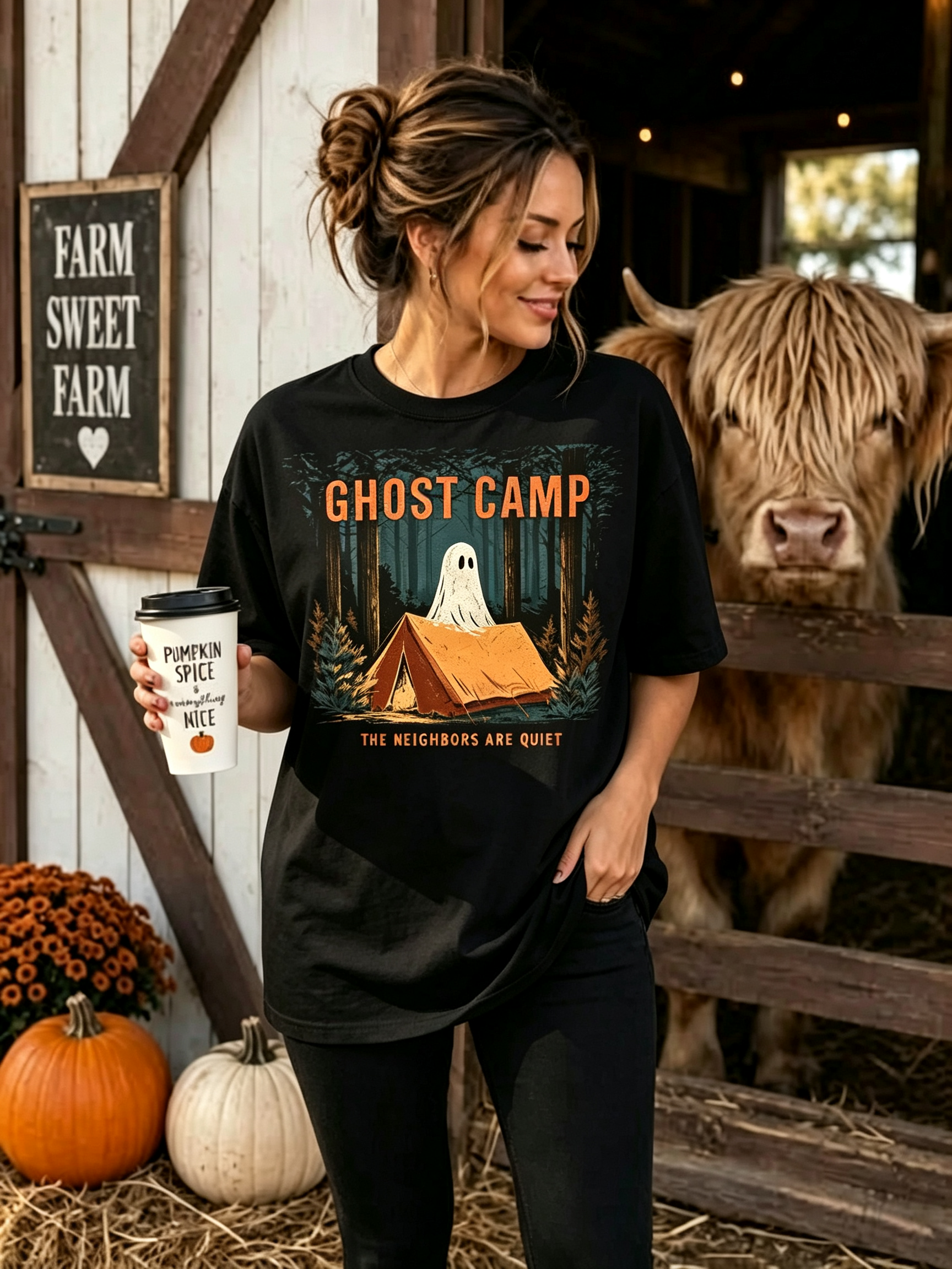 PShirt Ghost Camper 01 Halloween T-shirt