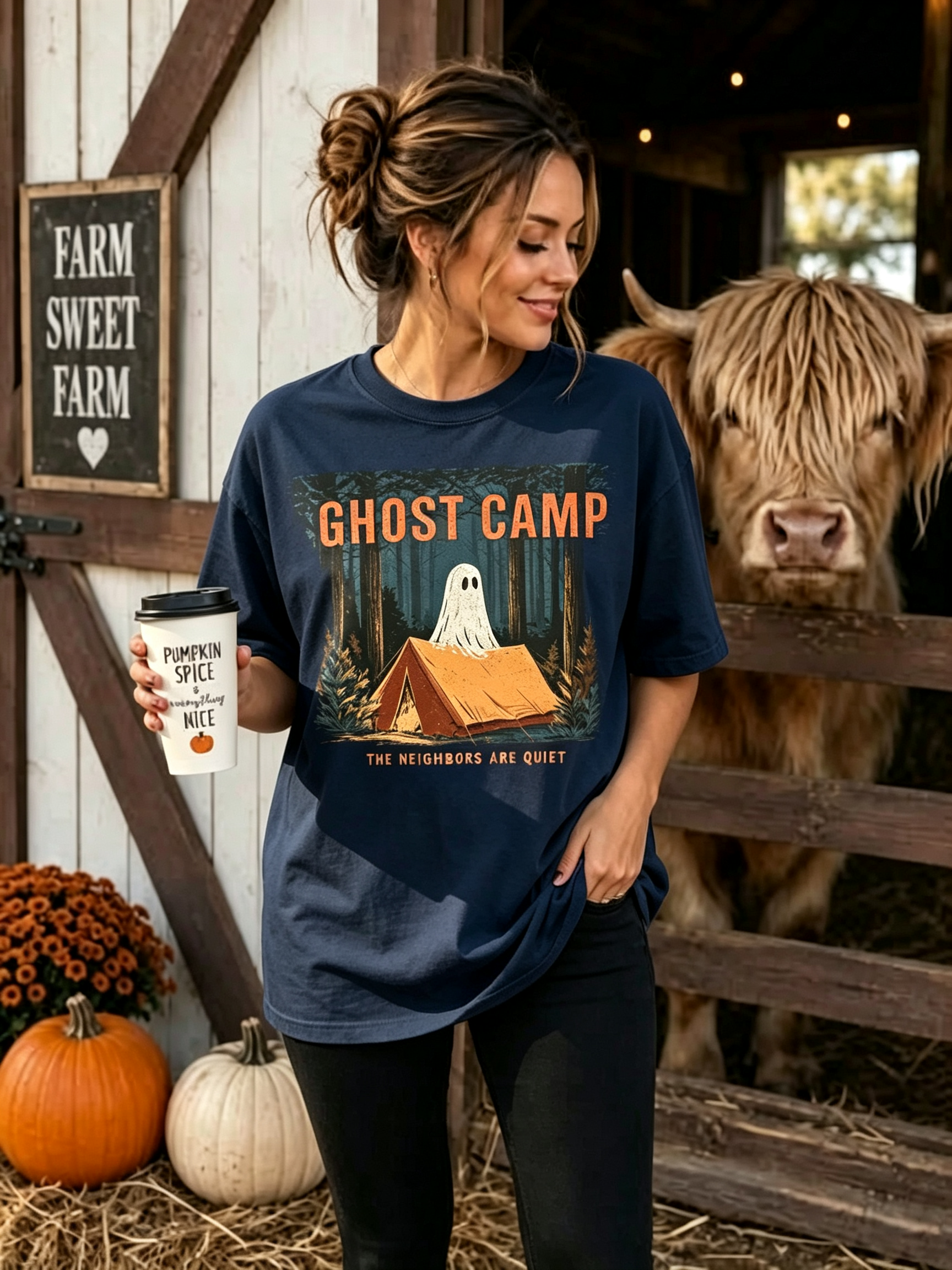 PShirt Ghost Camper 01 Halloween T-shirt
