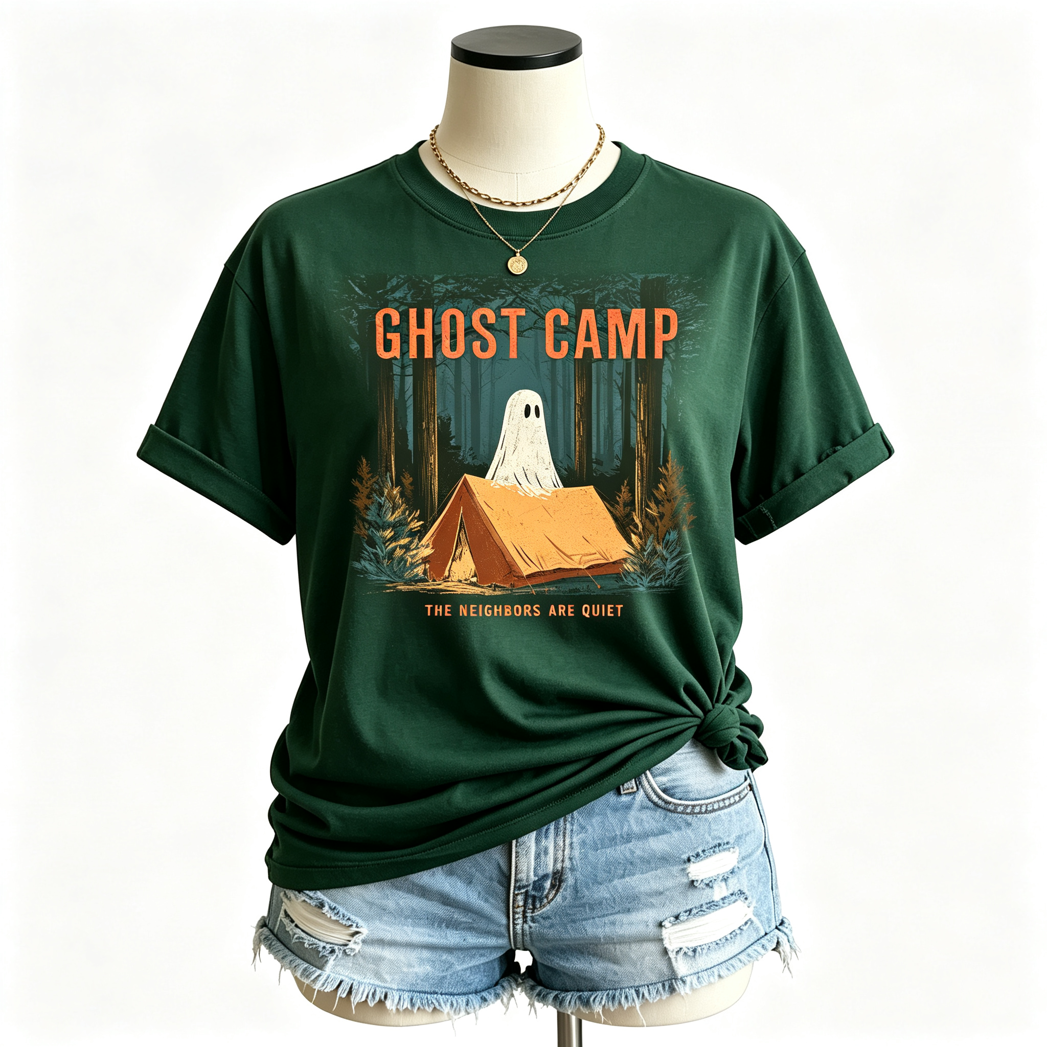PShirt Ghost Camper 01 Halloween T-shirt