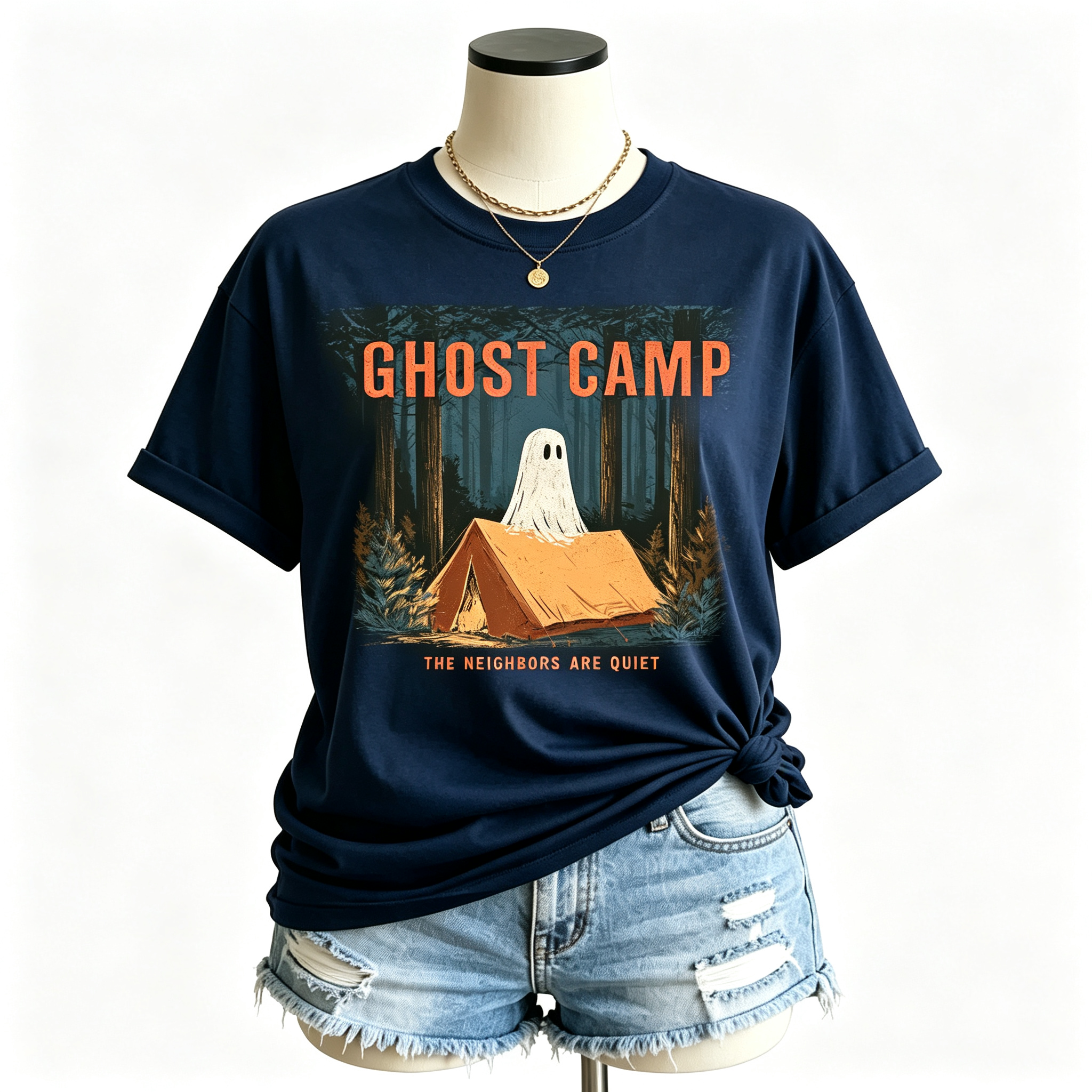 PShirt Ghost Camper 01 Halloween T-shirt