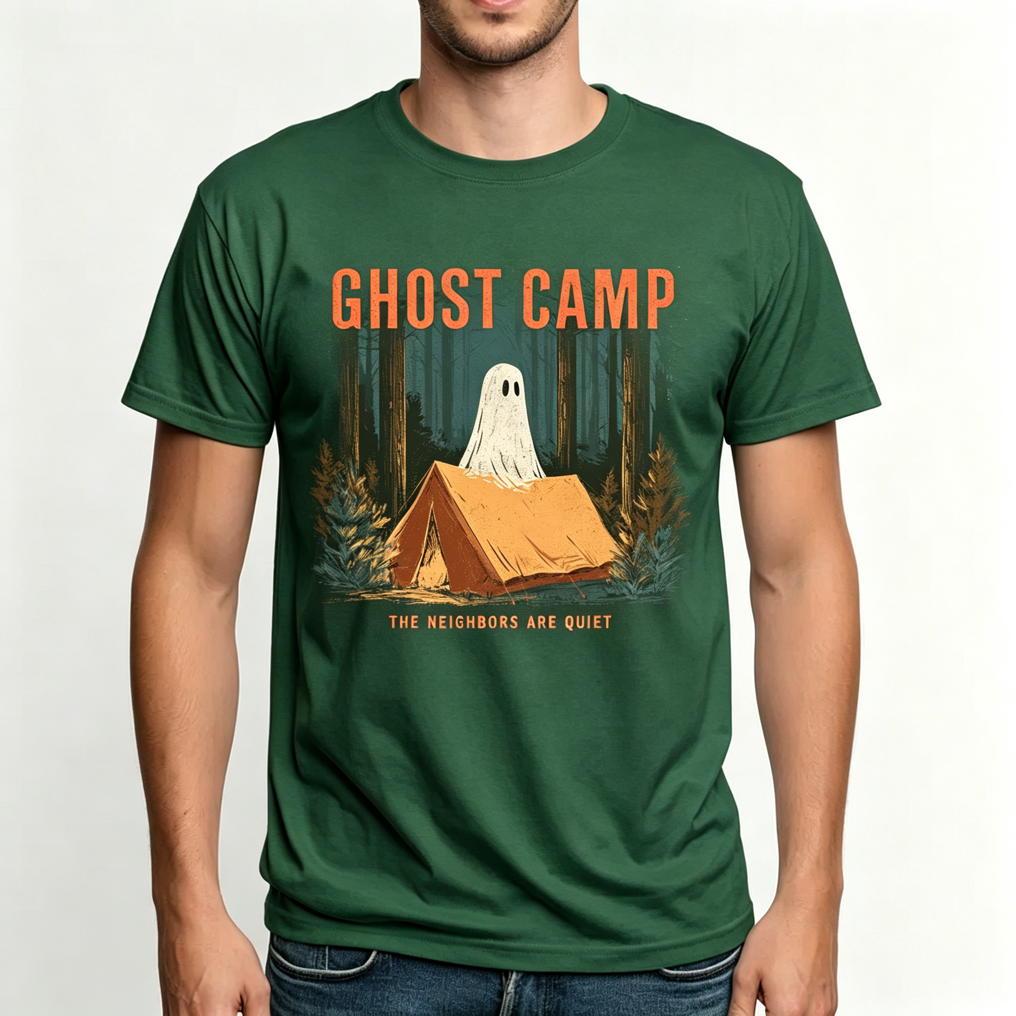 PShirt Ghost Camper 01 Halloween T-shirt
