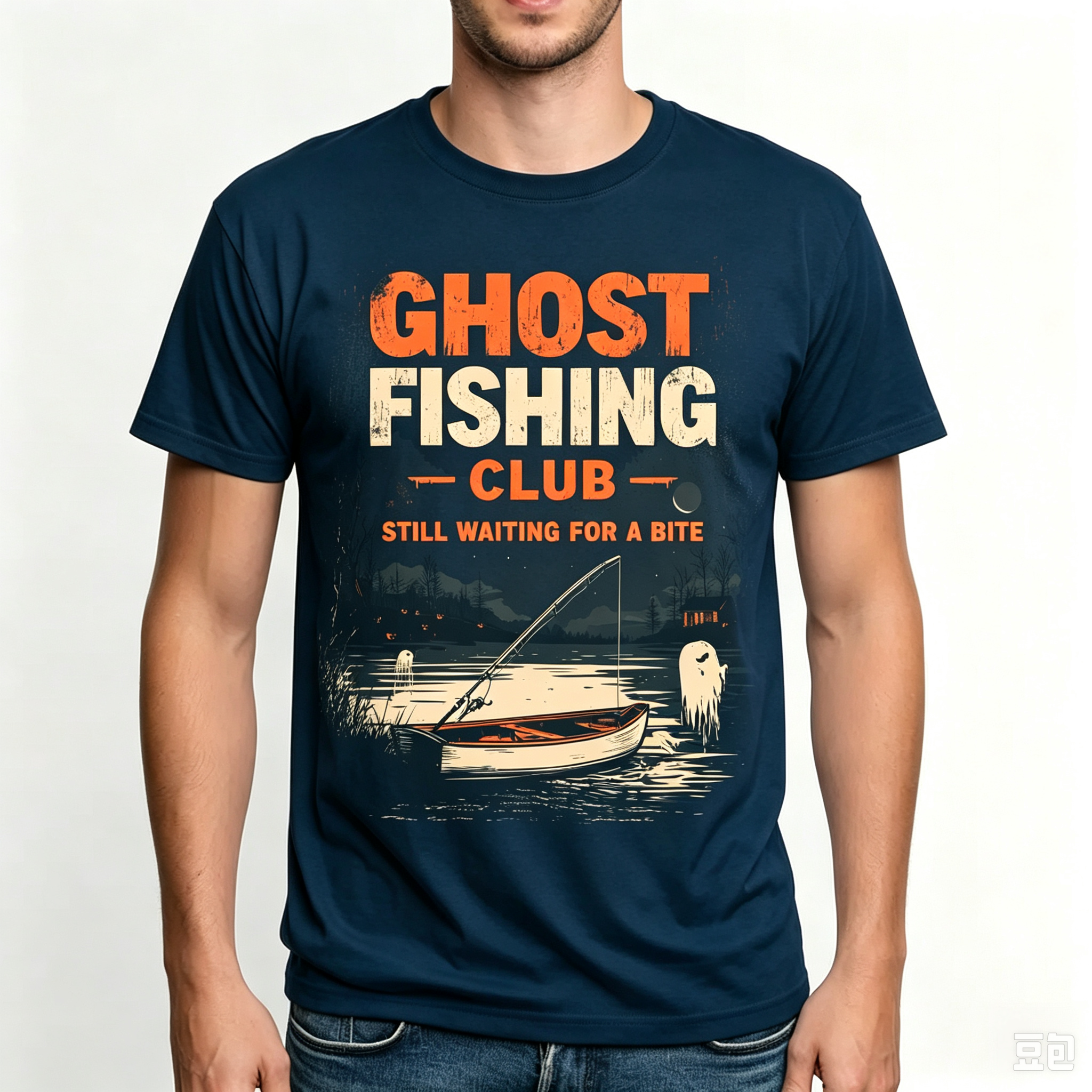 PShirt Ghost Fishing 01 Halloween T-shirt