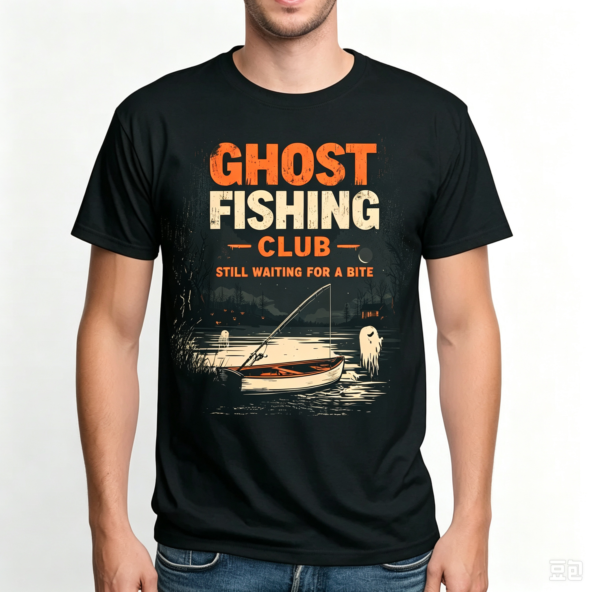 PShirt Ghost Fishing 01 Halloween T-shirt