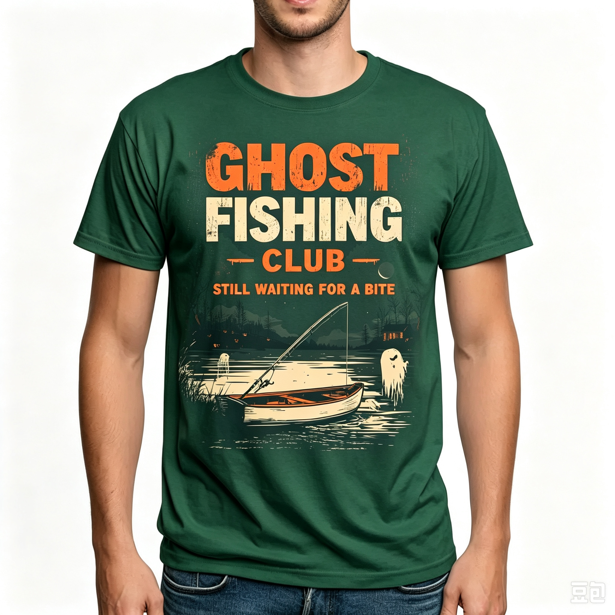 PShirt Ghost Fishing 01 Halloween T-shirt