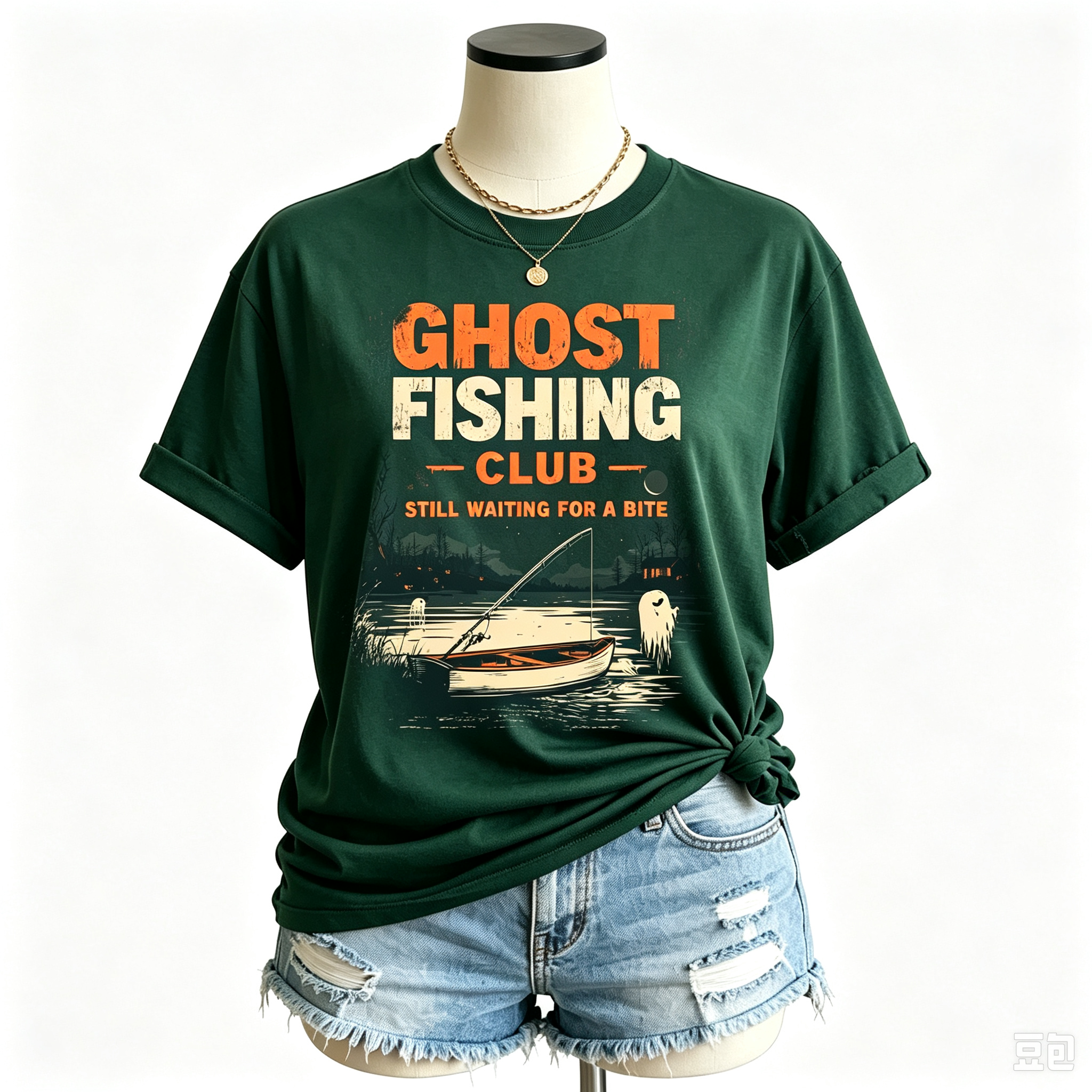 PShirt Ghost Fishing 01 Halloween T-shirt