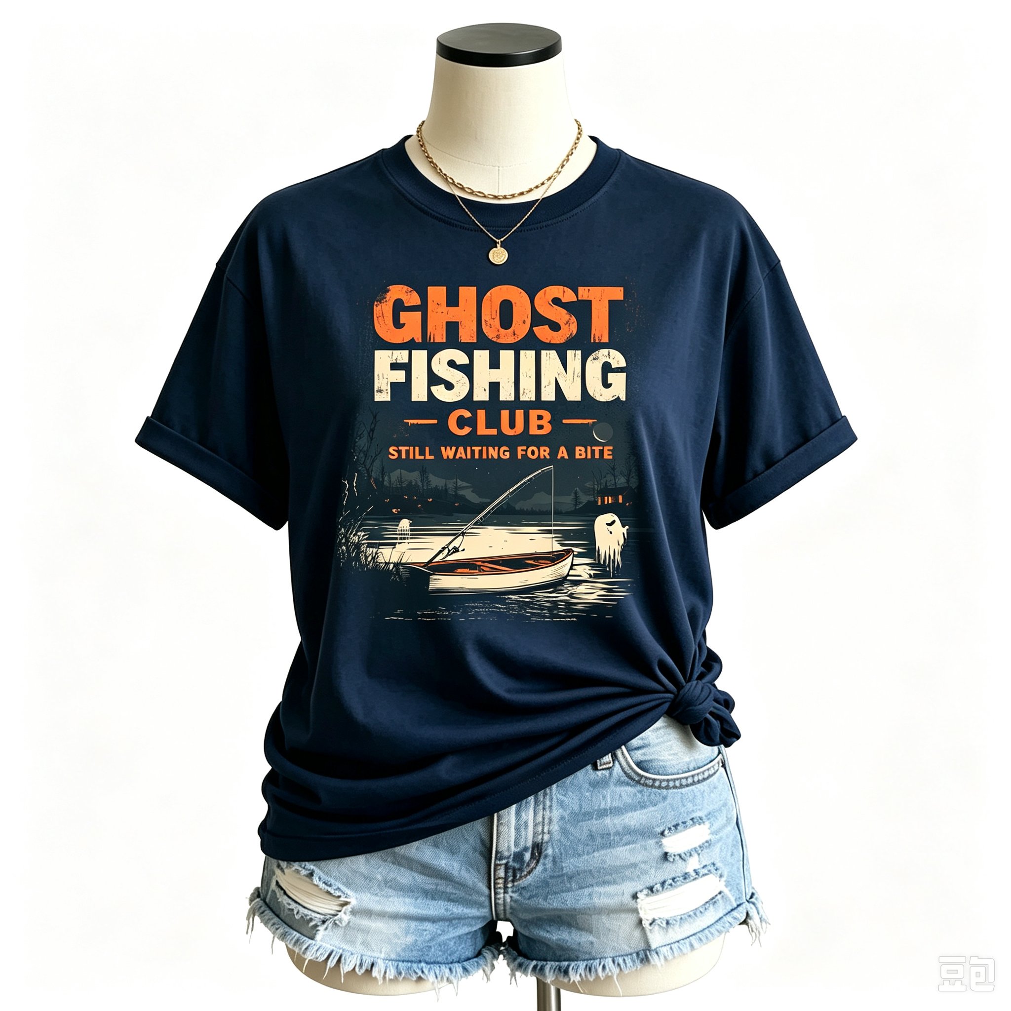 PShirt Ghost Fishing 01 Halloween T-shirt