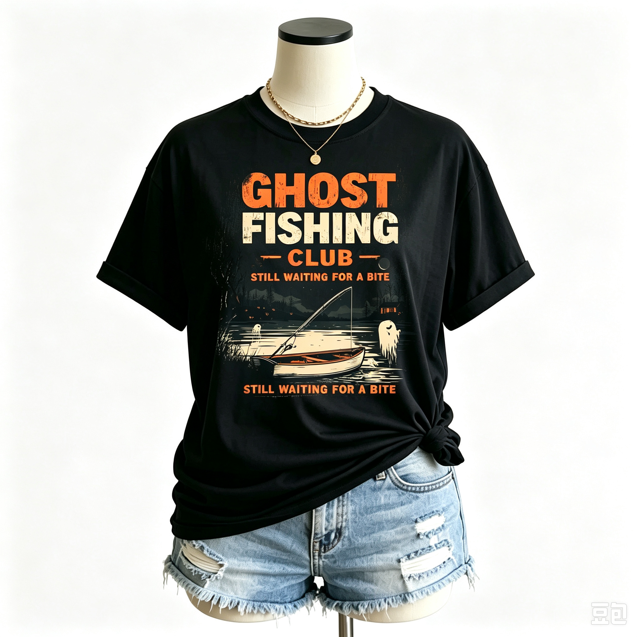 PShirt Ghost Fishing 01 Halloween T-shirt