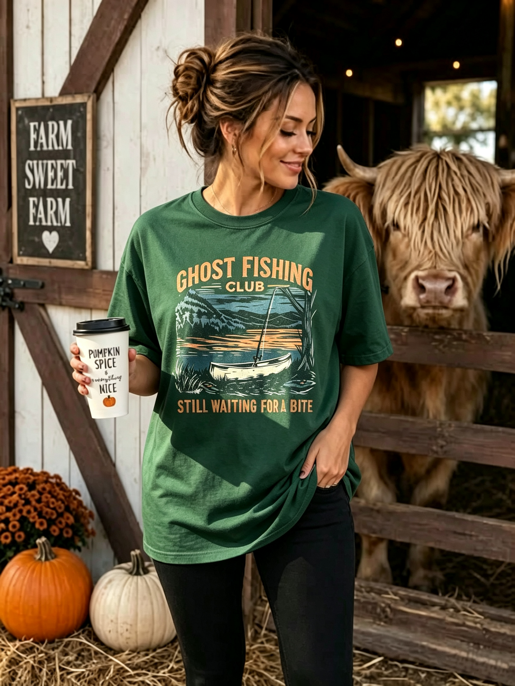 PShirt Ghost Fishing 02 Halloween T-shirt