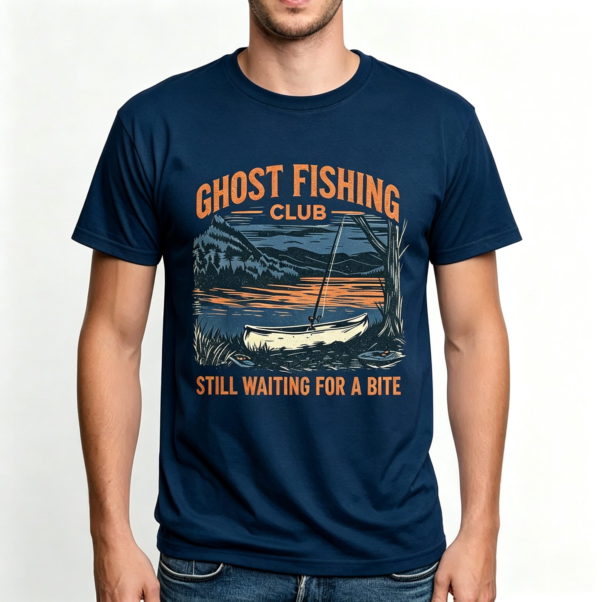 PShirt Ghost Fishing 02 Halloween T-shirt