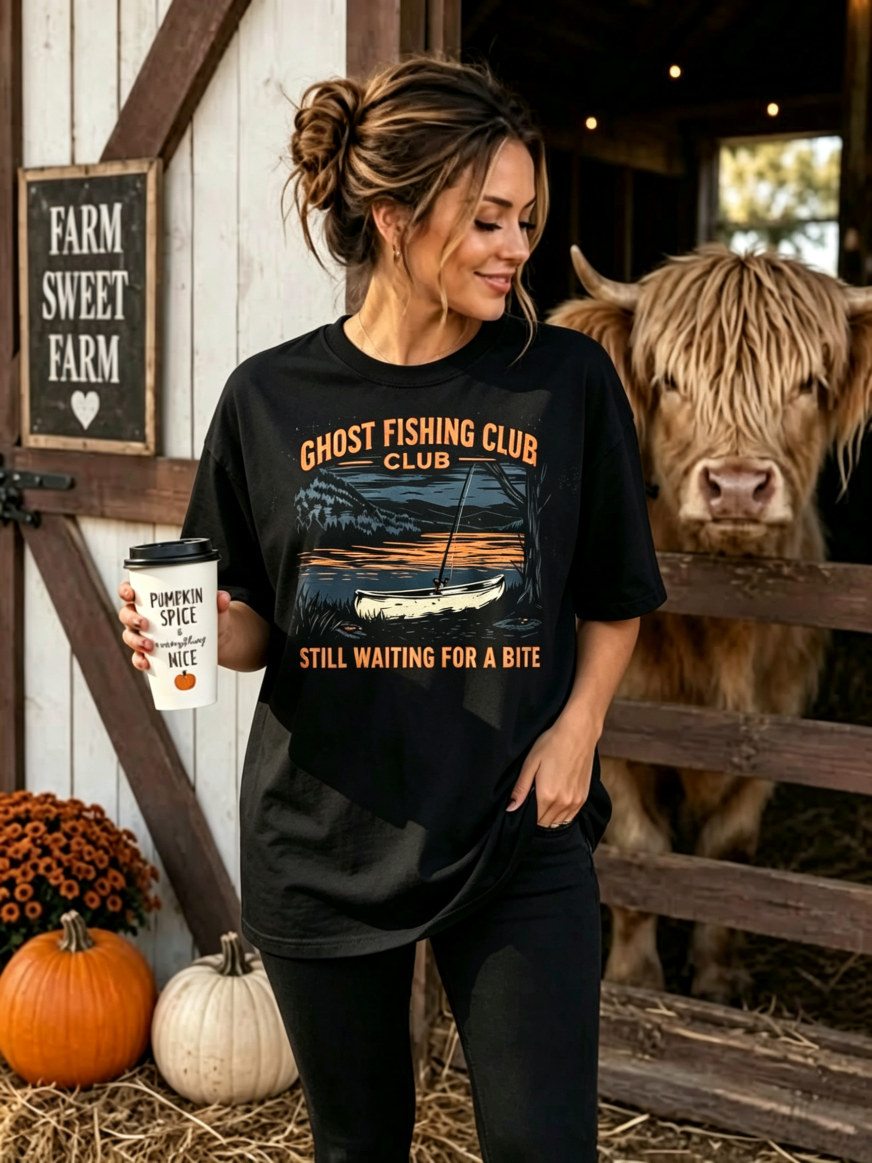 PShirt Ghost Fishing 02 Halloween T-shirt