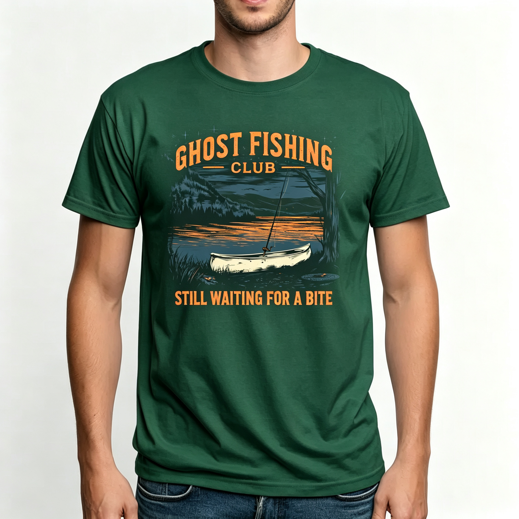 PShirt Ghost Fishing 02 Halloween T-shirt