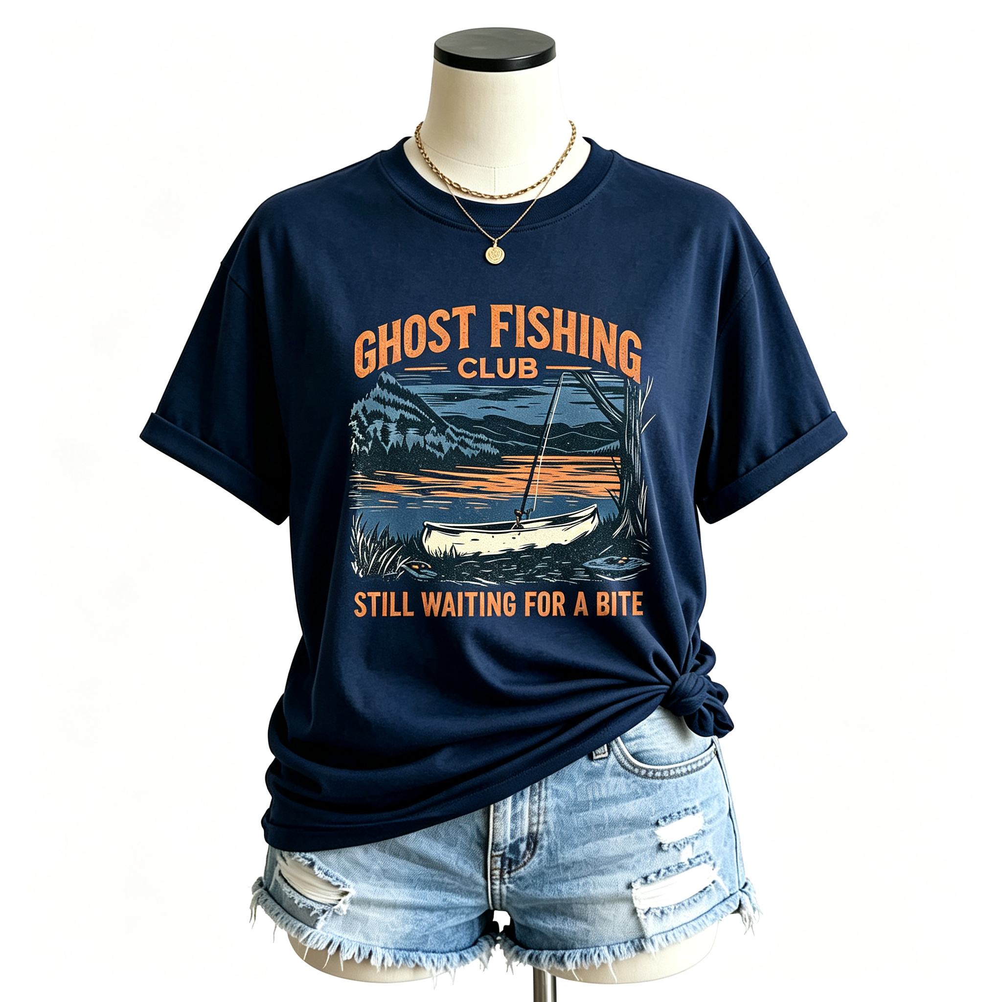 PShirt Ghost Fishing 02 Halloween T-shirt