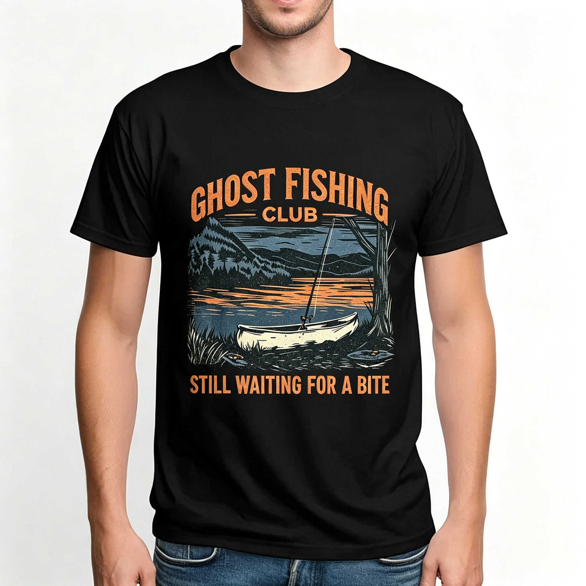 PShirt Ghost Fishing 02 Halloween T-shirt
