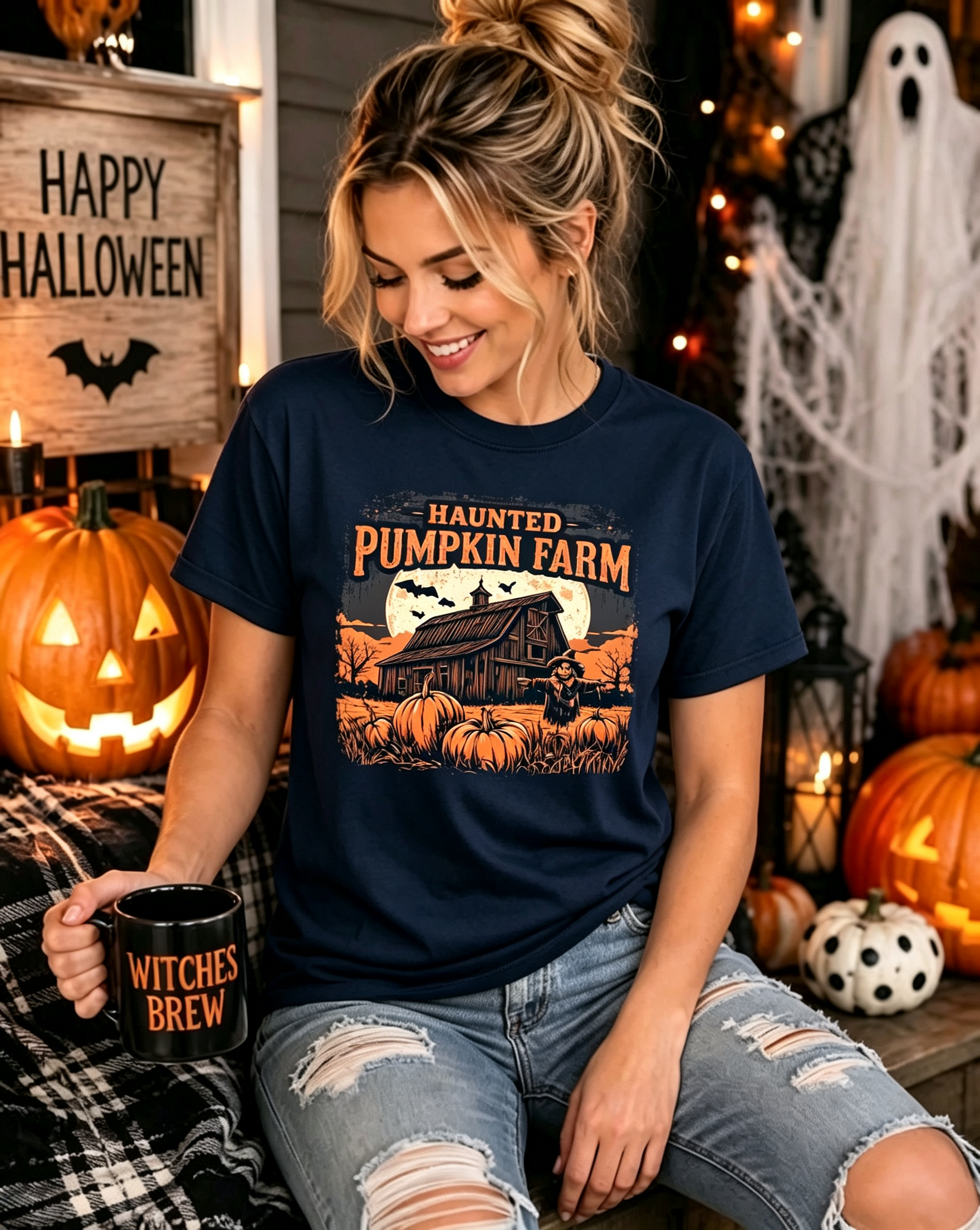 PShirt Pumpkin Farm 02 Halloween T-shirt