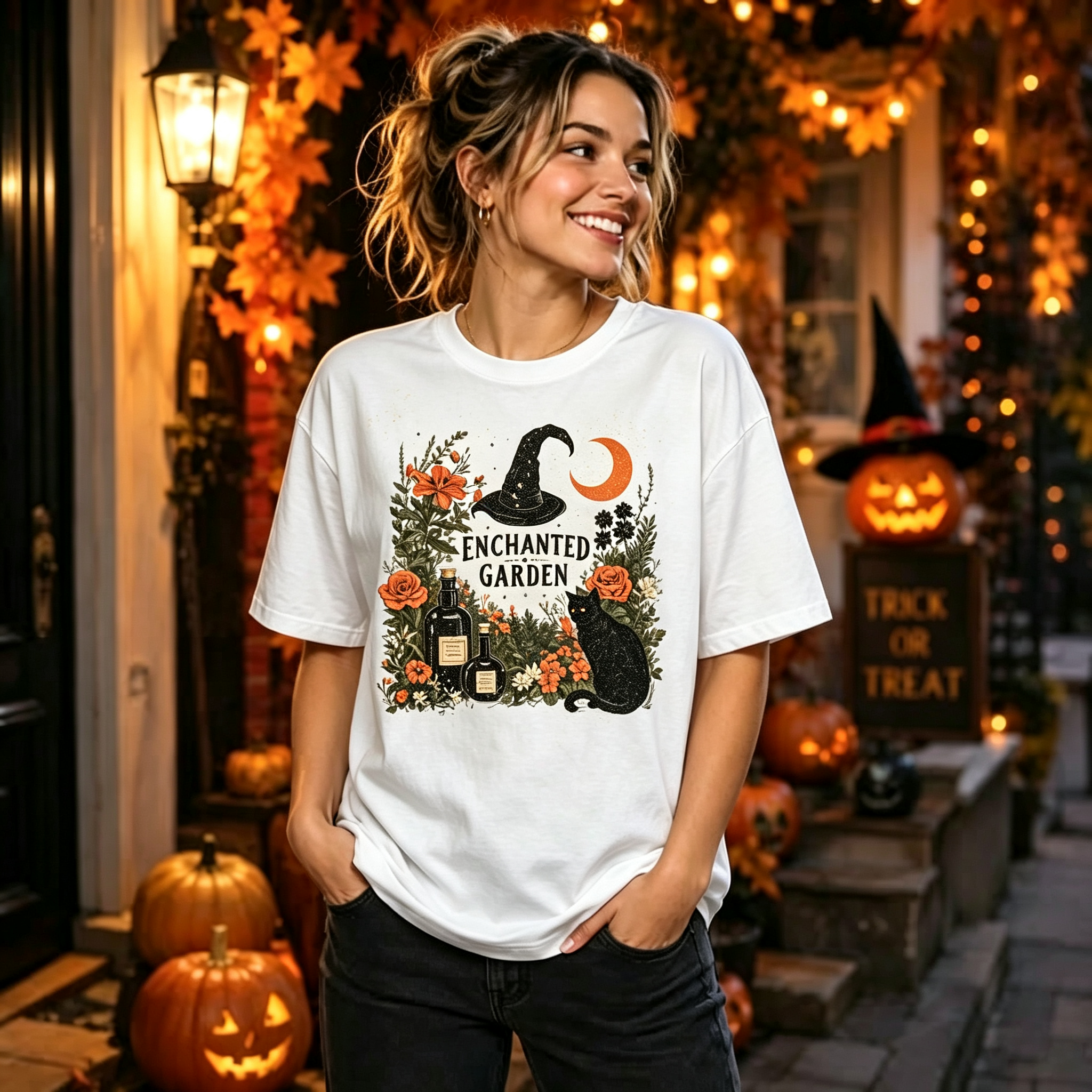 PShirt Witch Garden 04 Halloween T-shirt