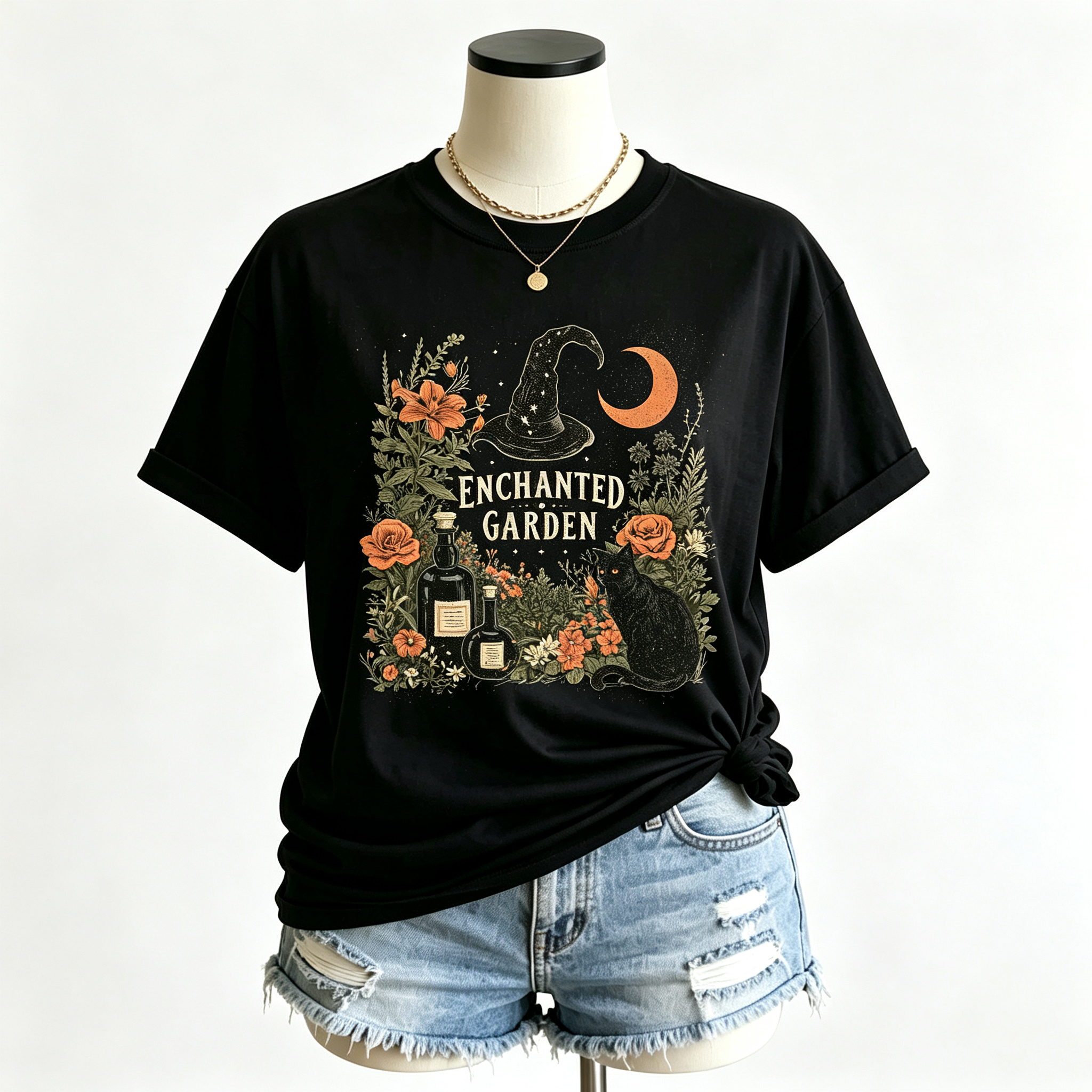 PShirt Witch Garden 04 Halloween T-shirt