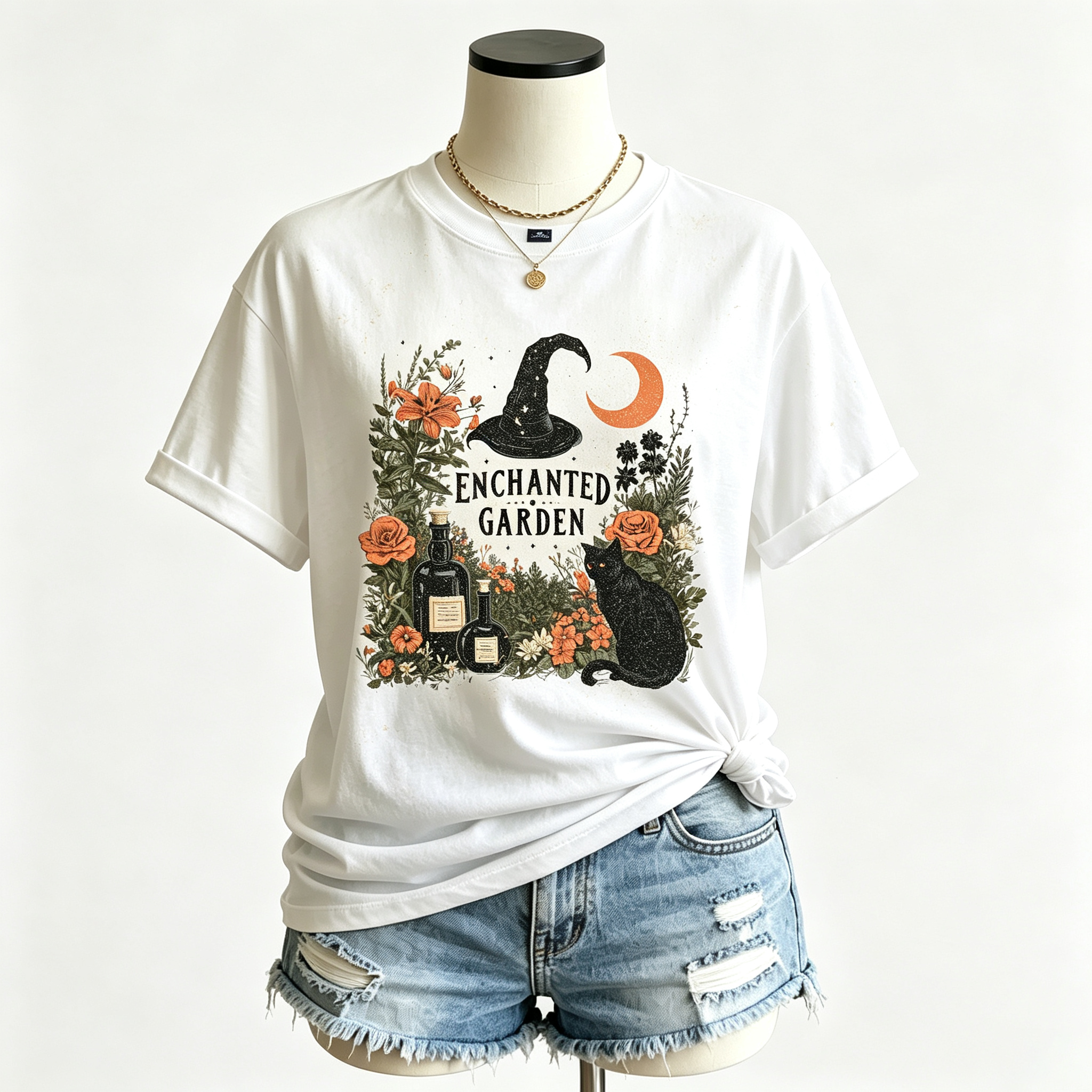 PShirt Witch Garden 04 Halloween T-shirt