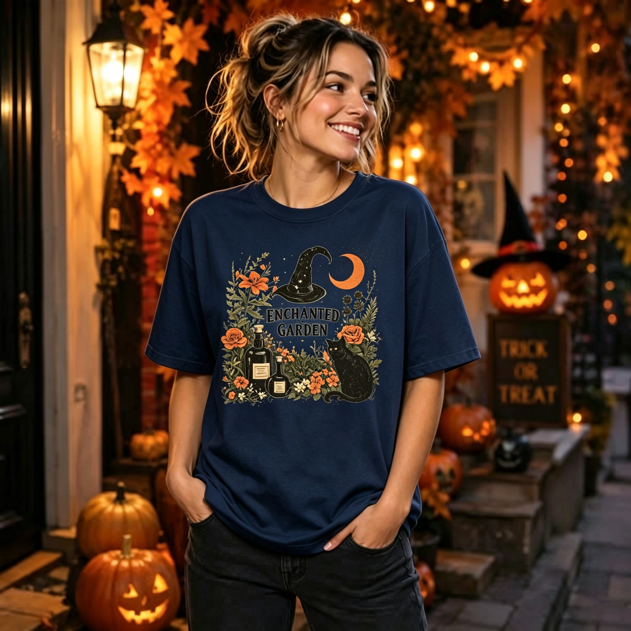 PShirt Witch Garden 04 Halloween T-shirt