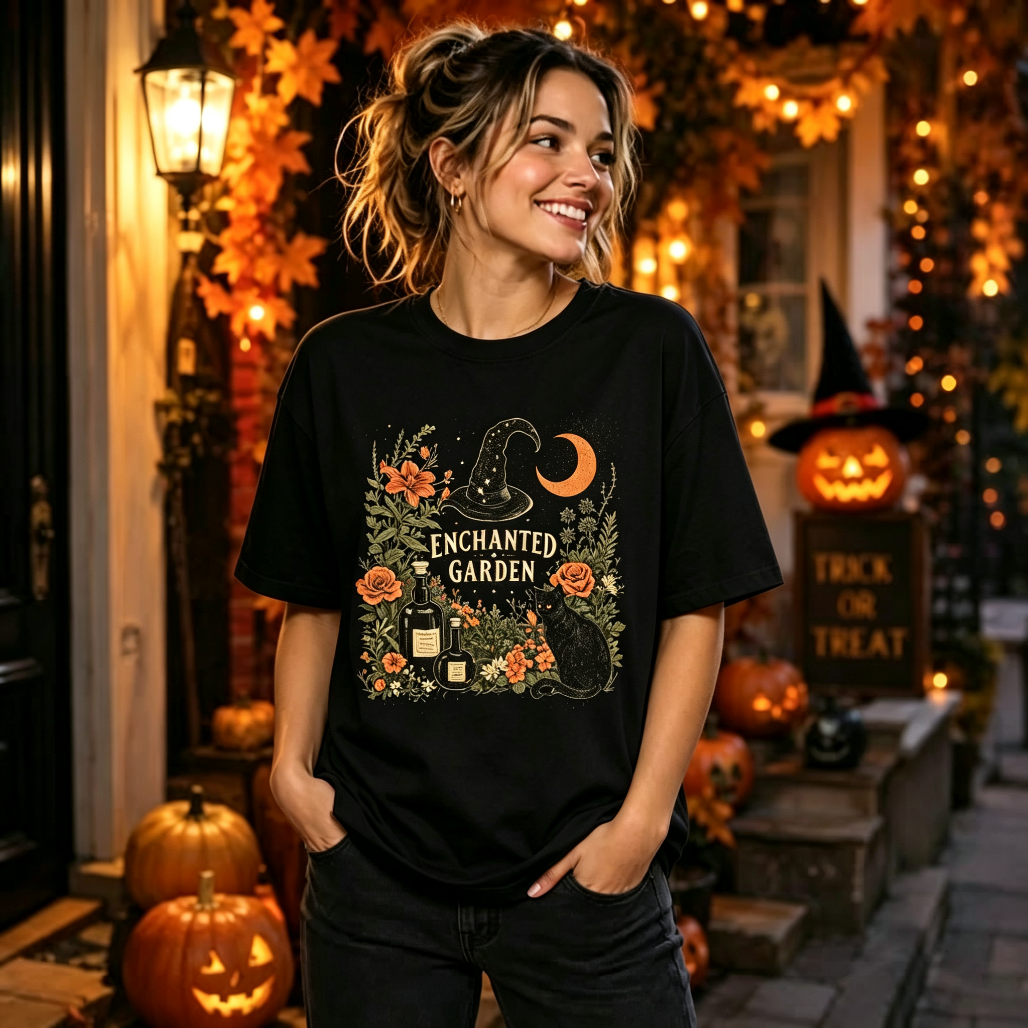 PShirt Witch Garden 04 Halloween T-shirt