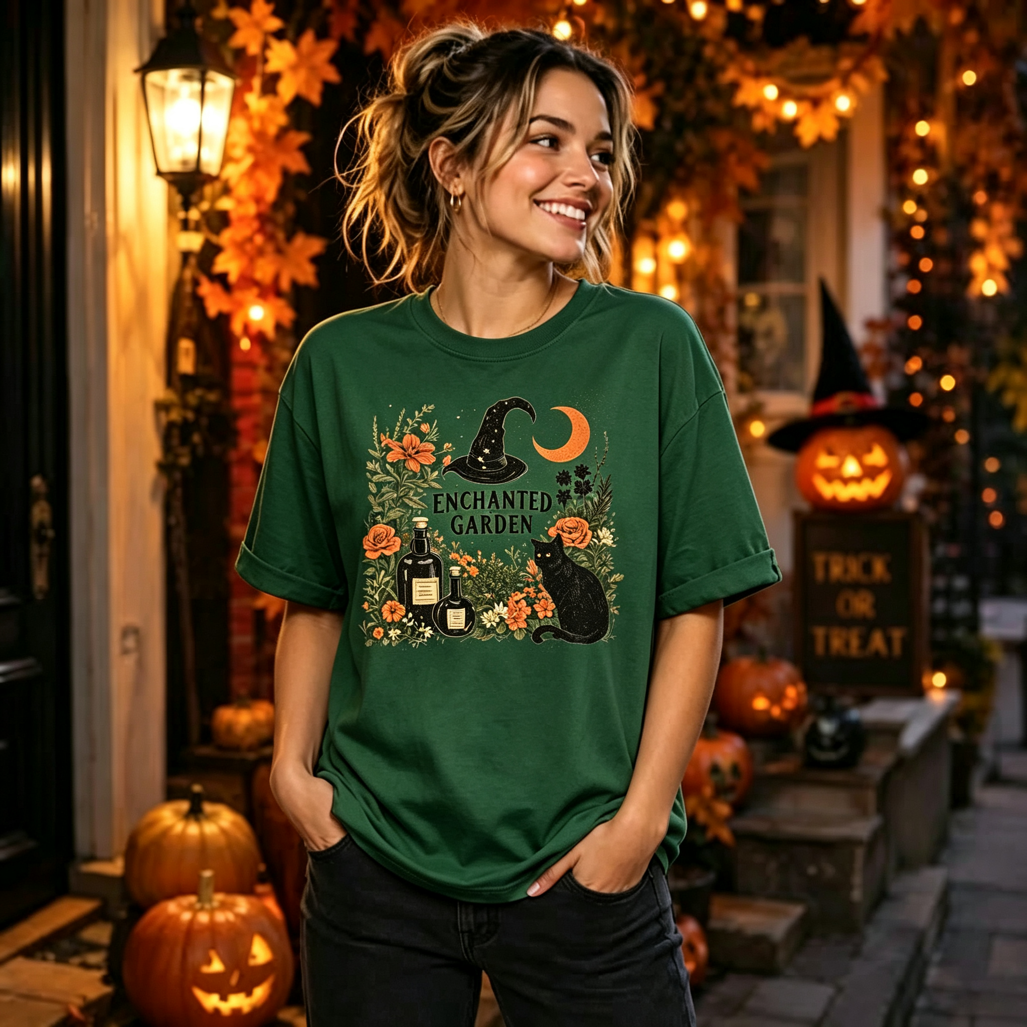 PShirt Witch Garden 04 Halloween T-shirt