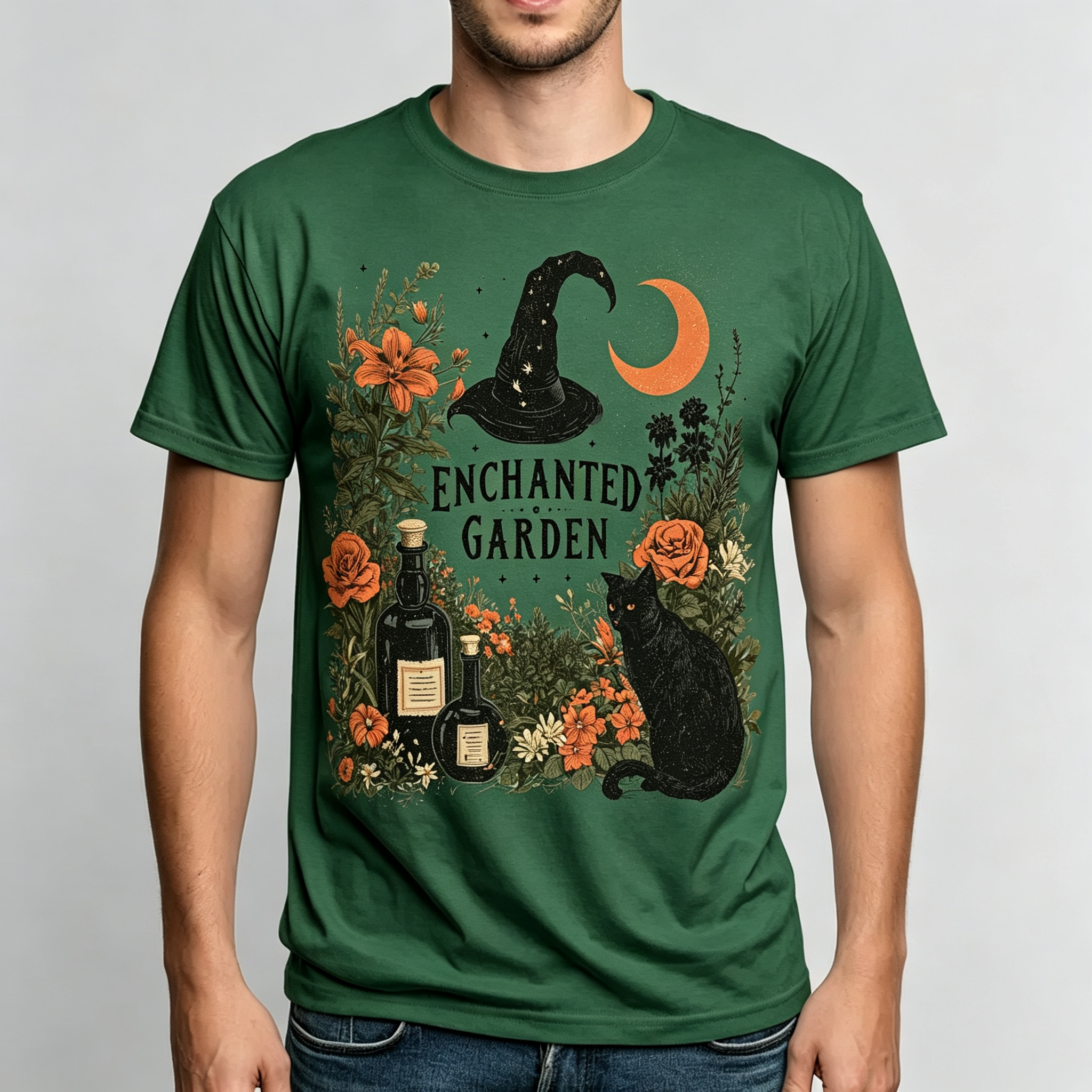 PShirt Witch Garden 04 Halloween T-shirt