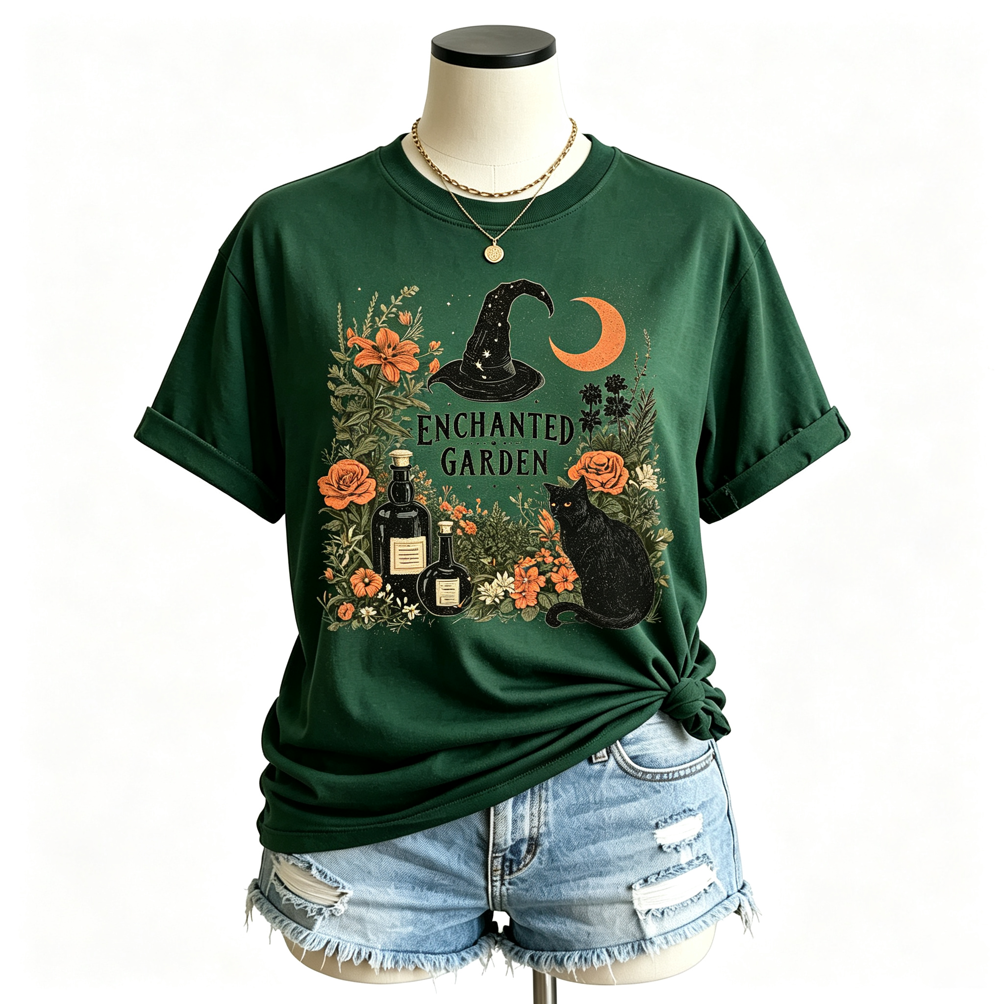 PShirt Witch Garden 04 Halloween T-shirt