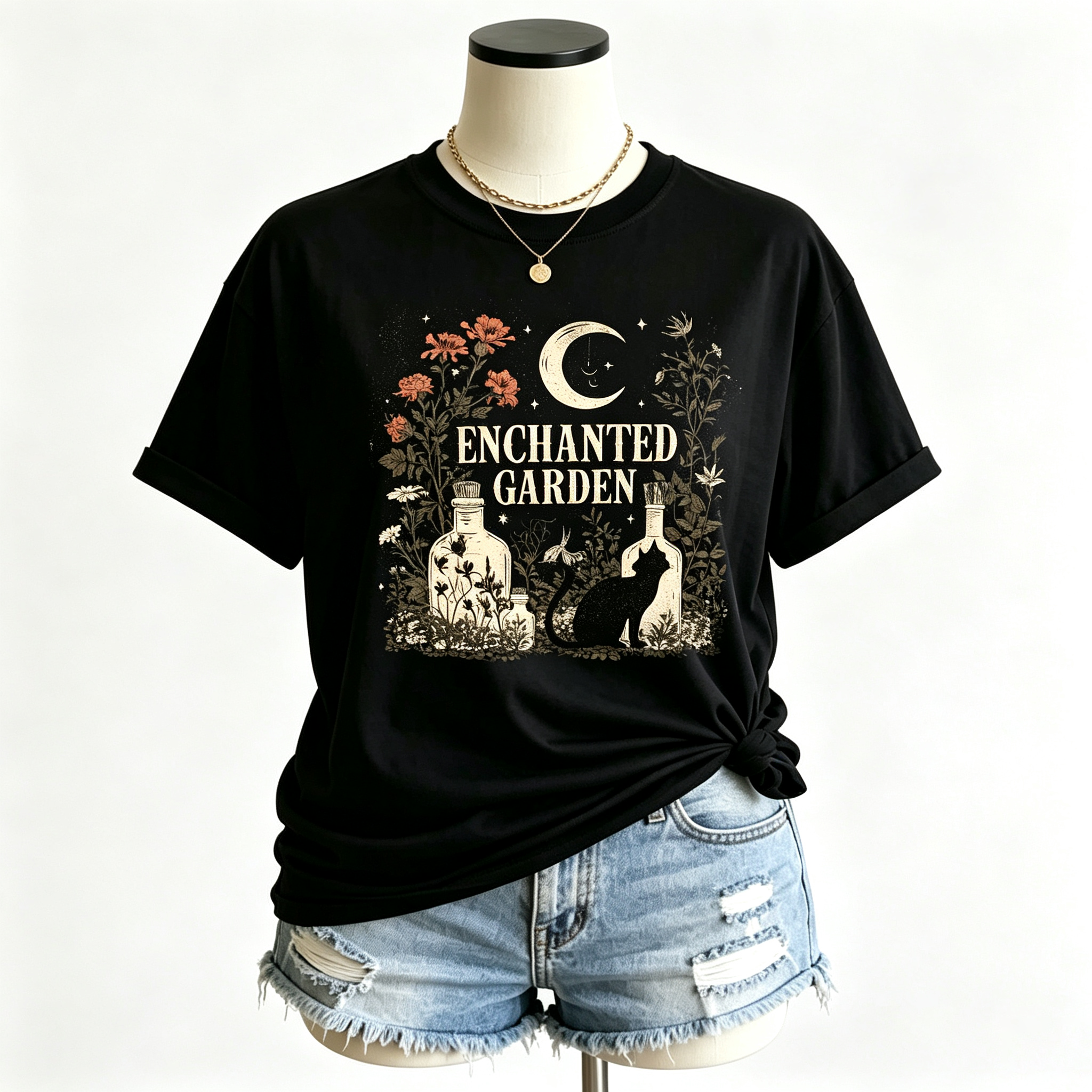 PShirt Witch Garden 01 Halloween T-shirt