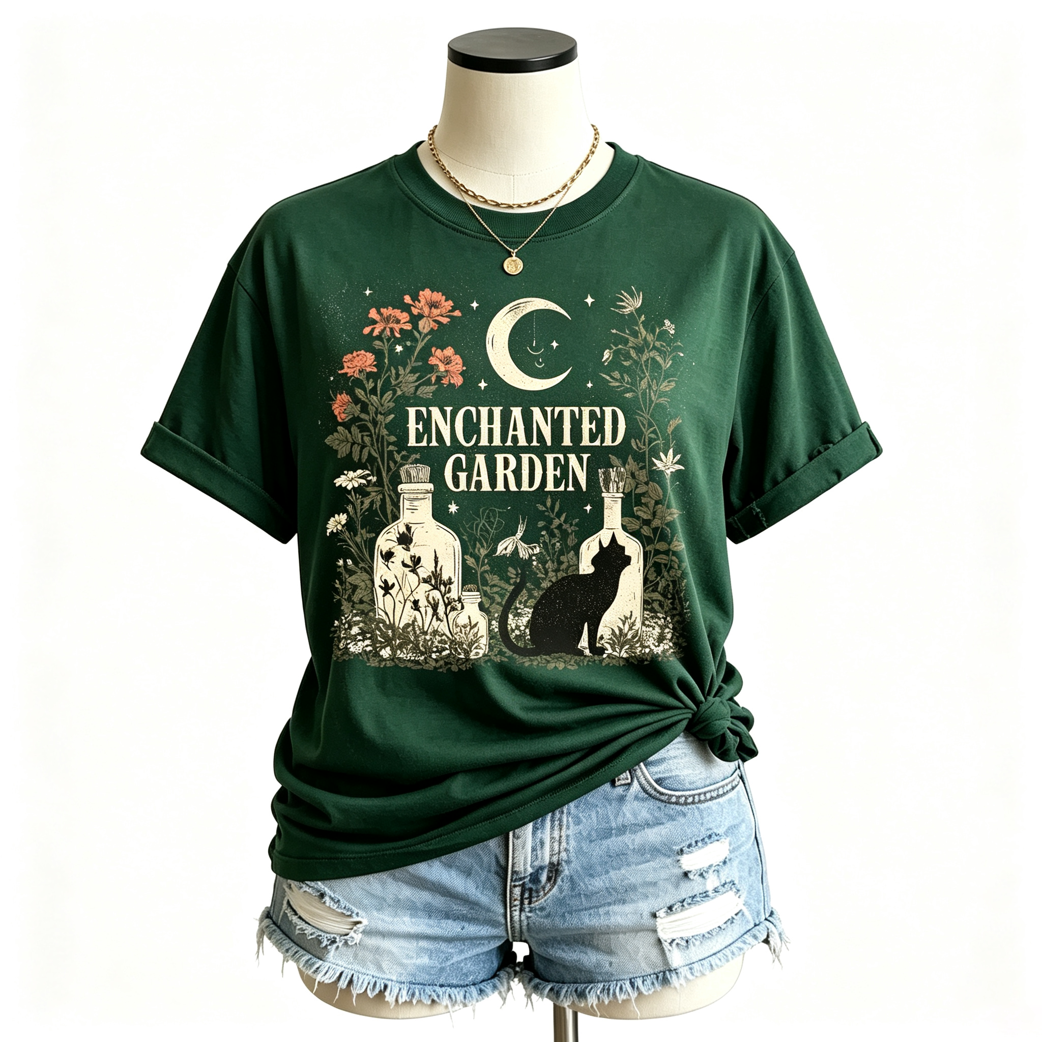 PShirt Witch Garden 01 Halloween T-shirt