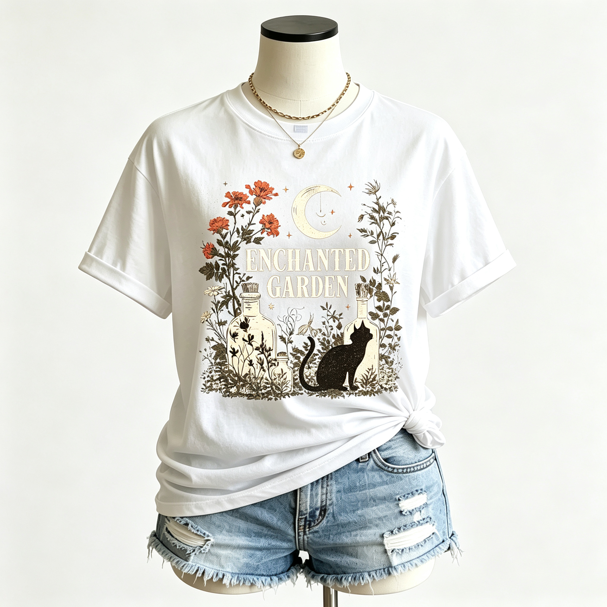 PShirt Witch Garden 01 Halloween T-shirt