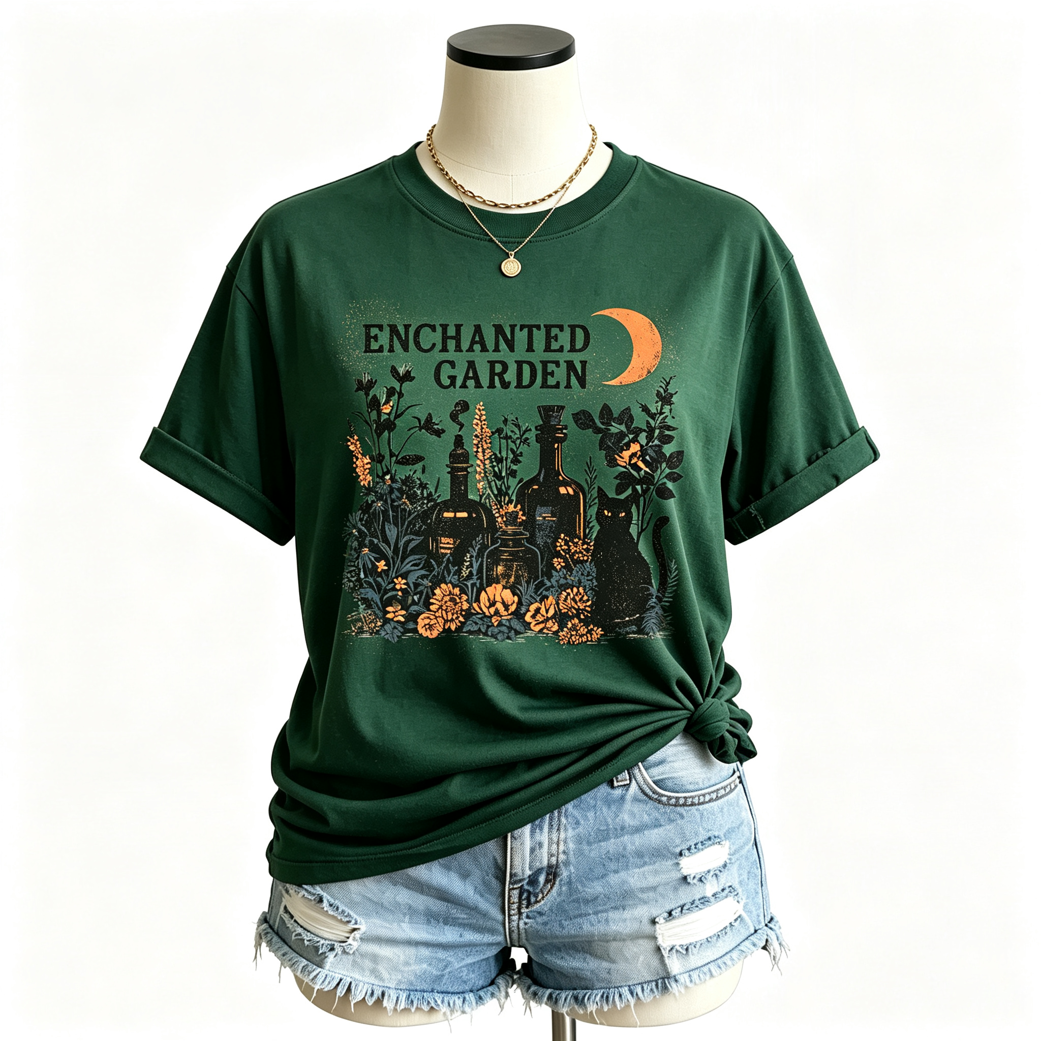 PShirt Witch Garden 02 Halloween T-shirt